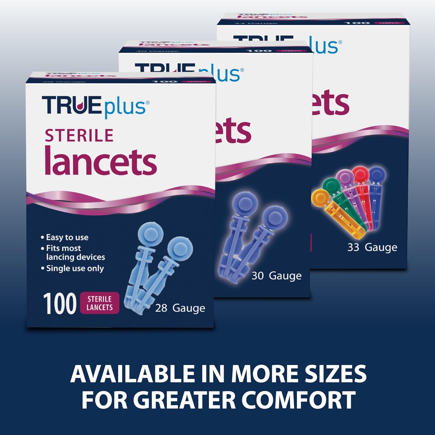 TRUEplus Single-Use Sterile Lancets Bundle, 28G, 300 Pack