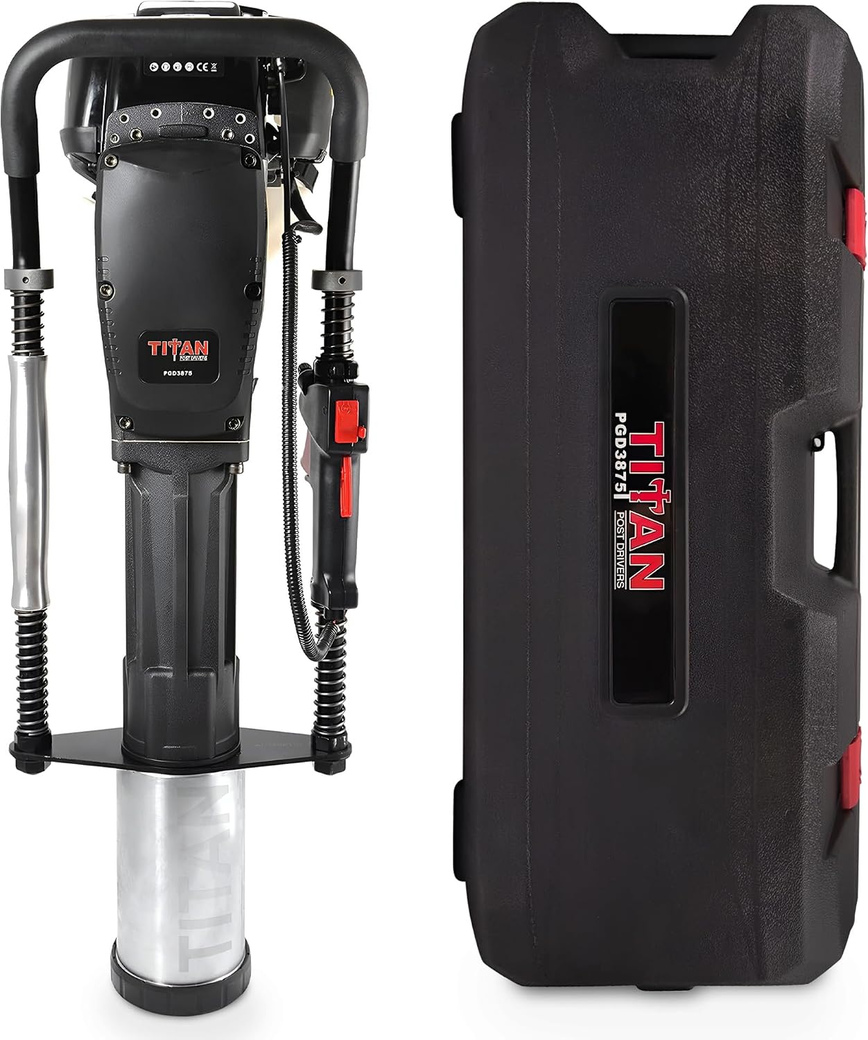 Titan PGD3875 Gas-Powered Post Driver, 1.3 HP, 3 7/8" Max Diameter