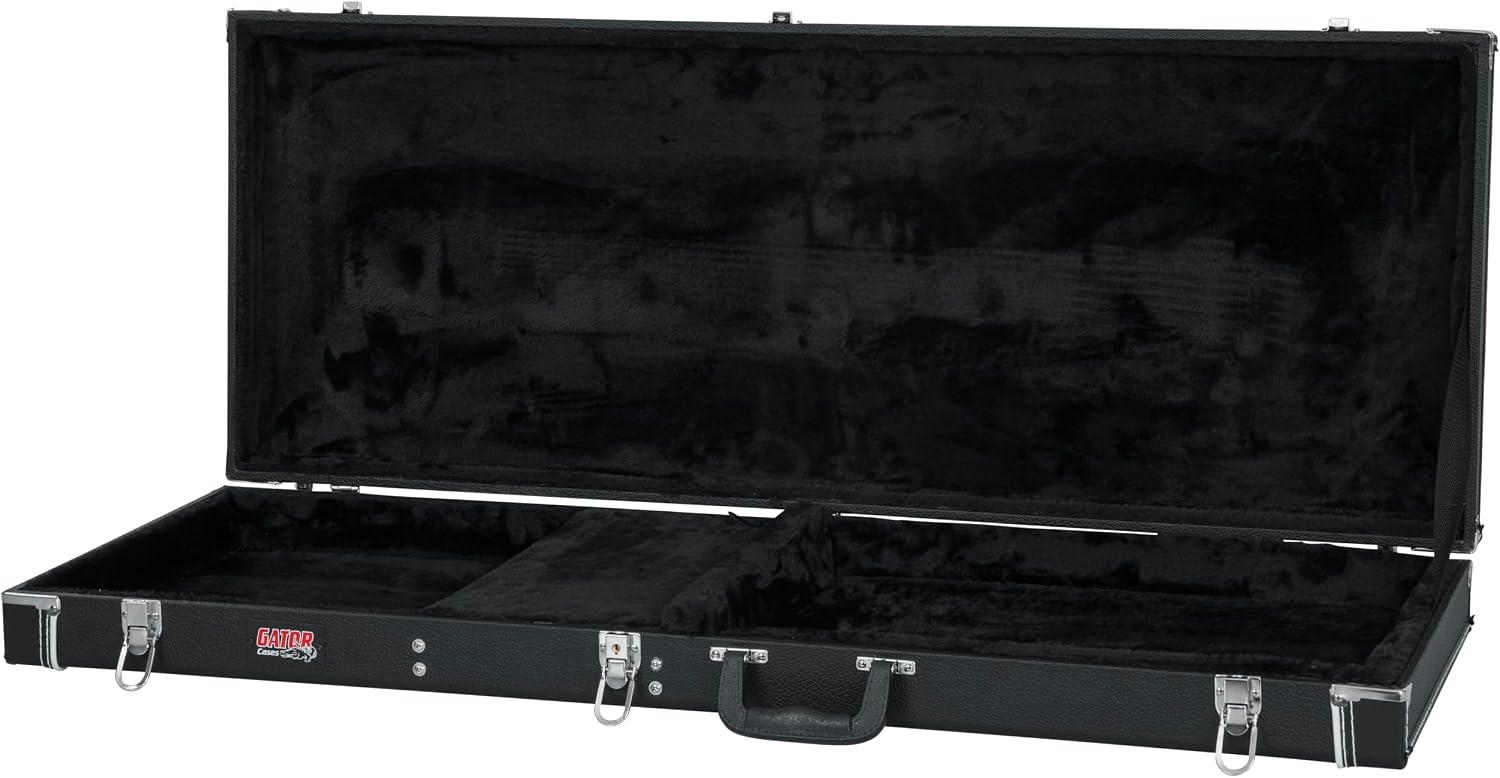 Gator Cases Deluxe Wood Case for SG Electric Guitars; Brown Exterior (GW-SG-BROWN)