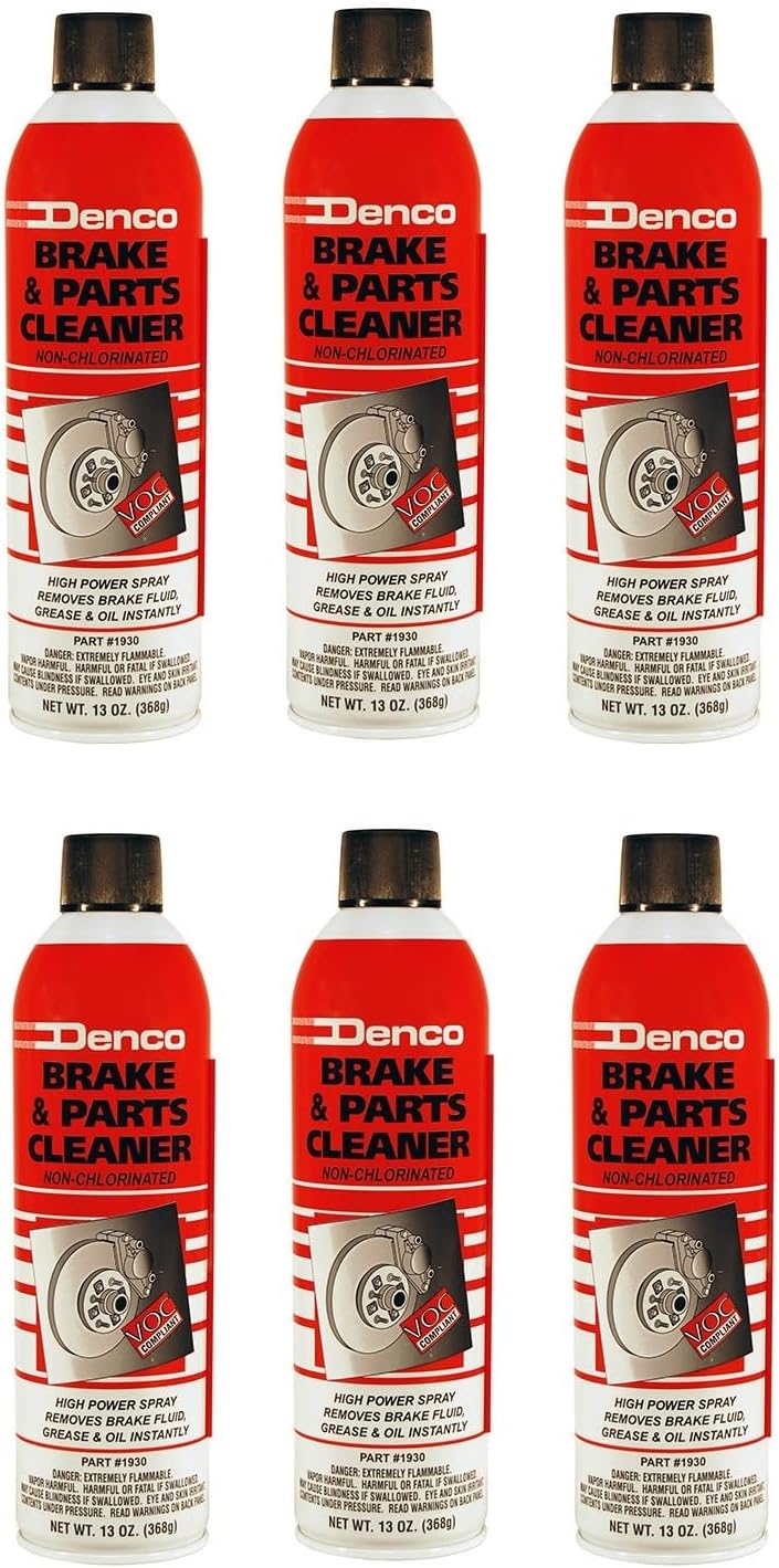 Denco 1930 Brake & Parts Cleaner, Non-Chlorinated, 13oz, 12-Pack