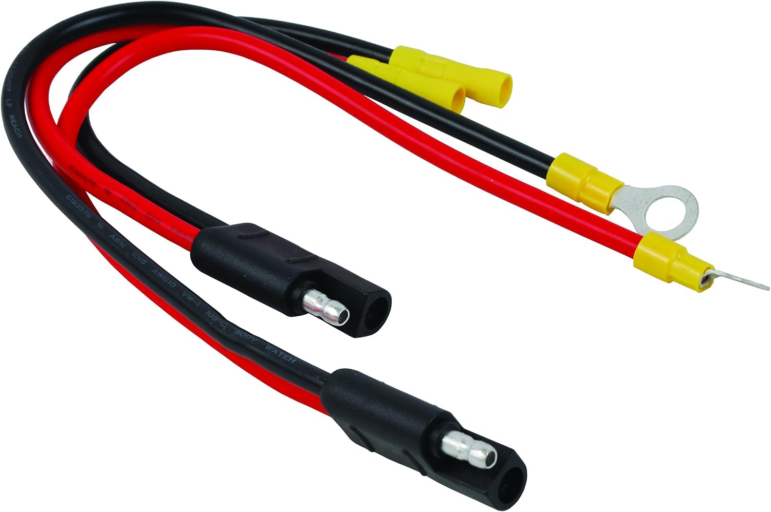 attwood 14367-6 Heavy-Duty Trolling Motor Quick Connectors 2-Wire 10-Gauge, Set of 2, One Size