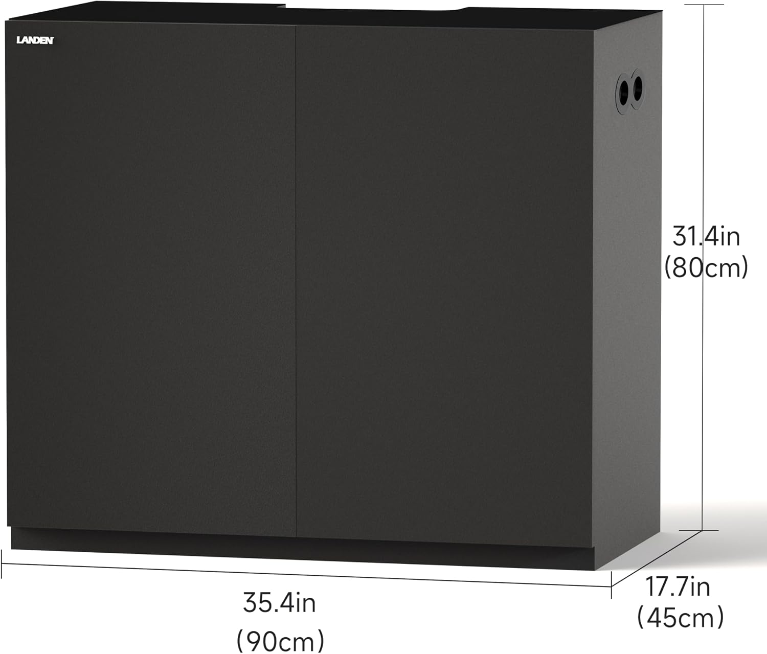 LANDEN Wooden Aquarium Stand & Cabinet, 20 Gallon Fish Tank, 17.7x17.7in