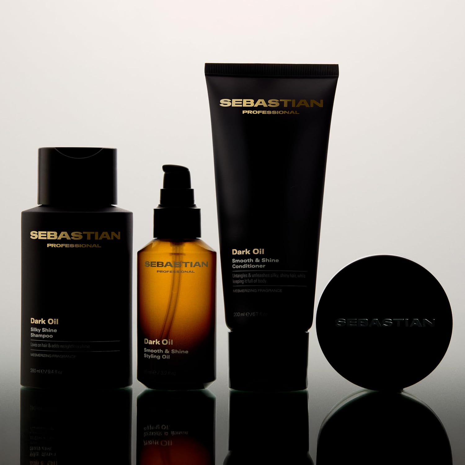 Sebastian Professional Dark Oil Lightweight Conditioner | Infused with Jojoba & Argan Oil | Smoothes and detangles hair.