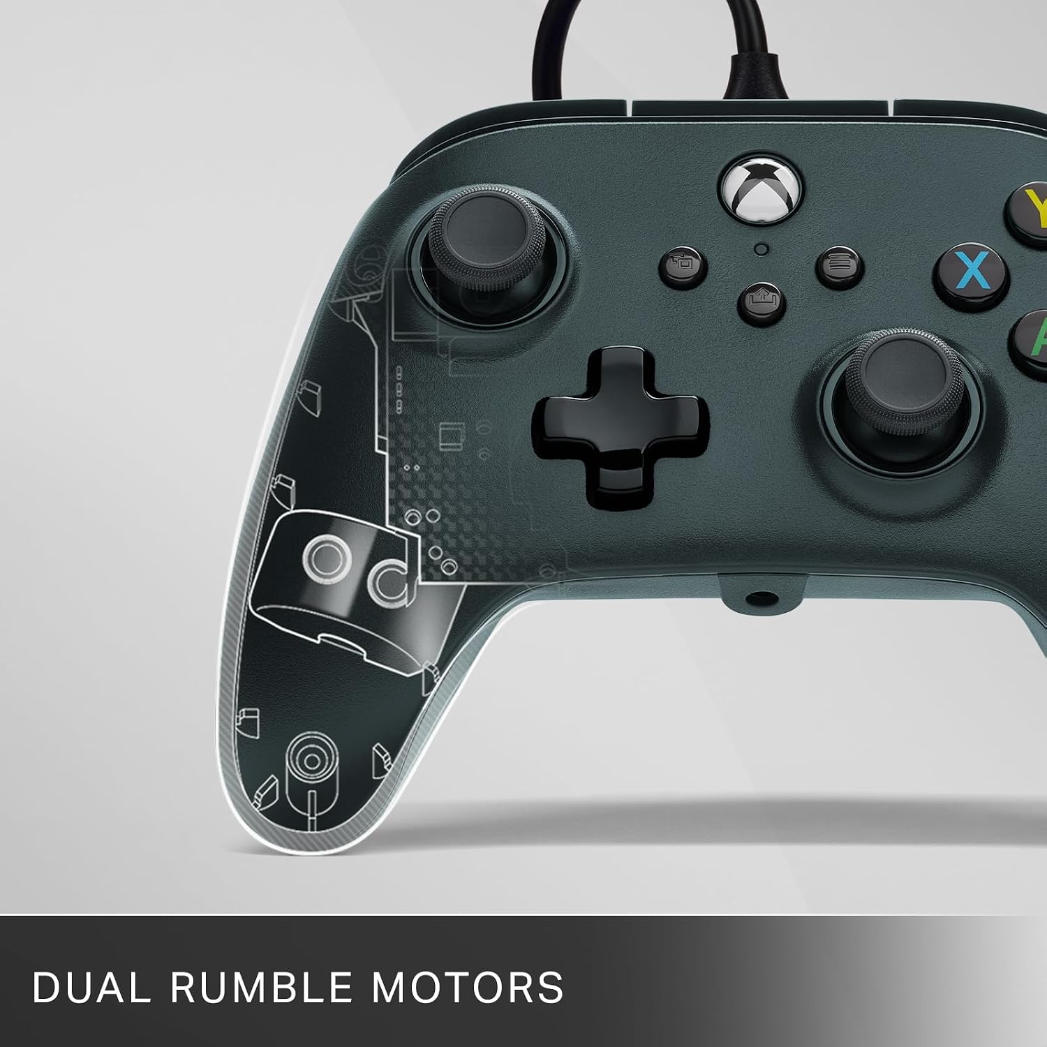 PowerA Wired Controller for Xbox Series X|S - blue, gamepad, video game/gaming controller, works with Xbox One, Officially Licensed
