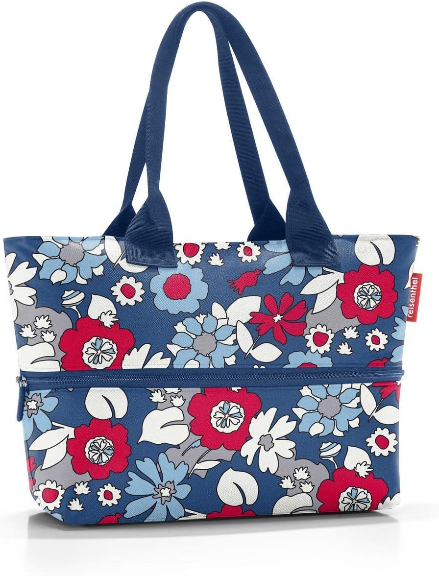 reisenthel shopper e1 - Large capacity and expandable bag made of water repellent and recycled polyester fabric