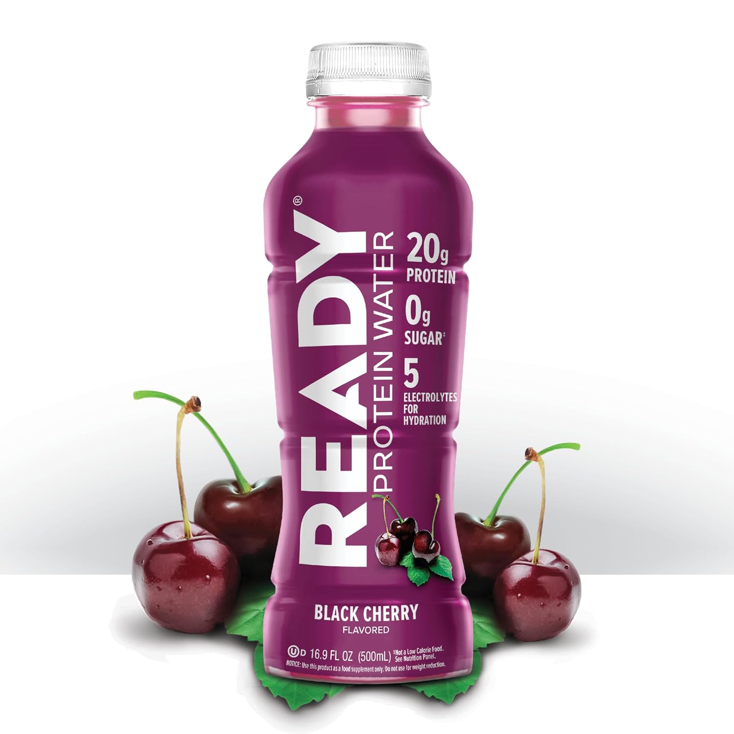 Ready Clear Protein Water, Blueberry, 20g Whey Protein Isolate, 12 Pack