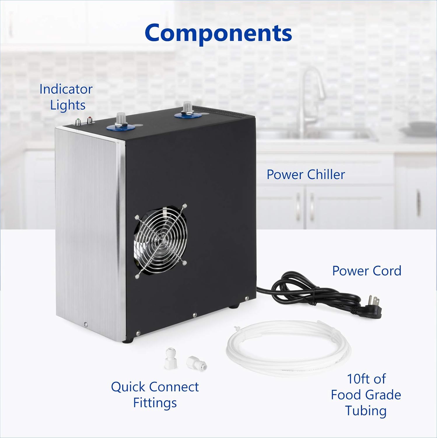 Express Water ROALK5D, 10-Stage Under Sink RO System, Alkaline, 50 GPD | NSF Certified 372, Deluxe Chrome Facuet, Reduces 99% of Impurities, BPA Free, Leak Detection