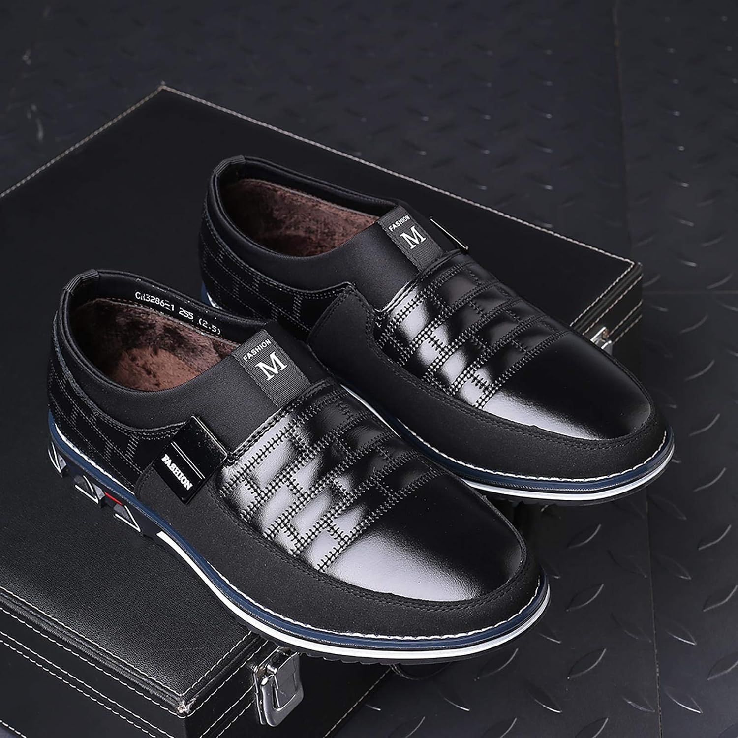 COSIDRAM Mens Casual Shoes Dress Sneakers Loafers Comfort Walking Shoes | Lightweight slip-on for hassle-free wear. Cloud-like comfort, sock-friendly fit for daily & semi-formal occasions.