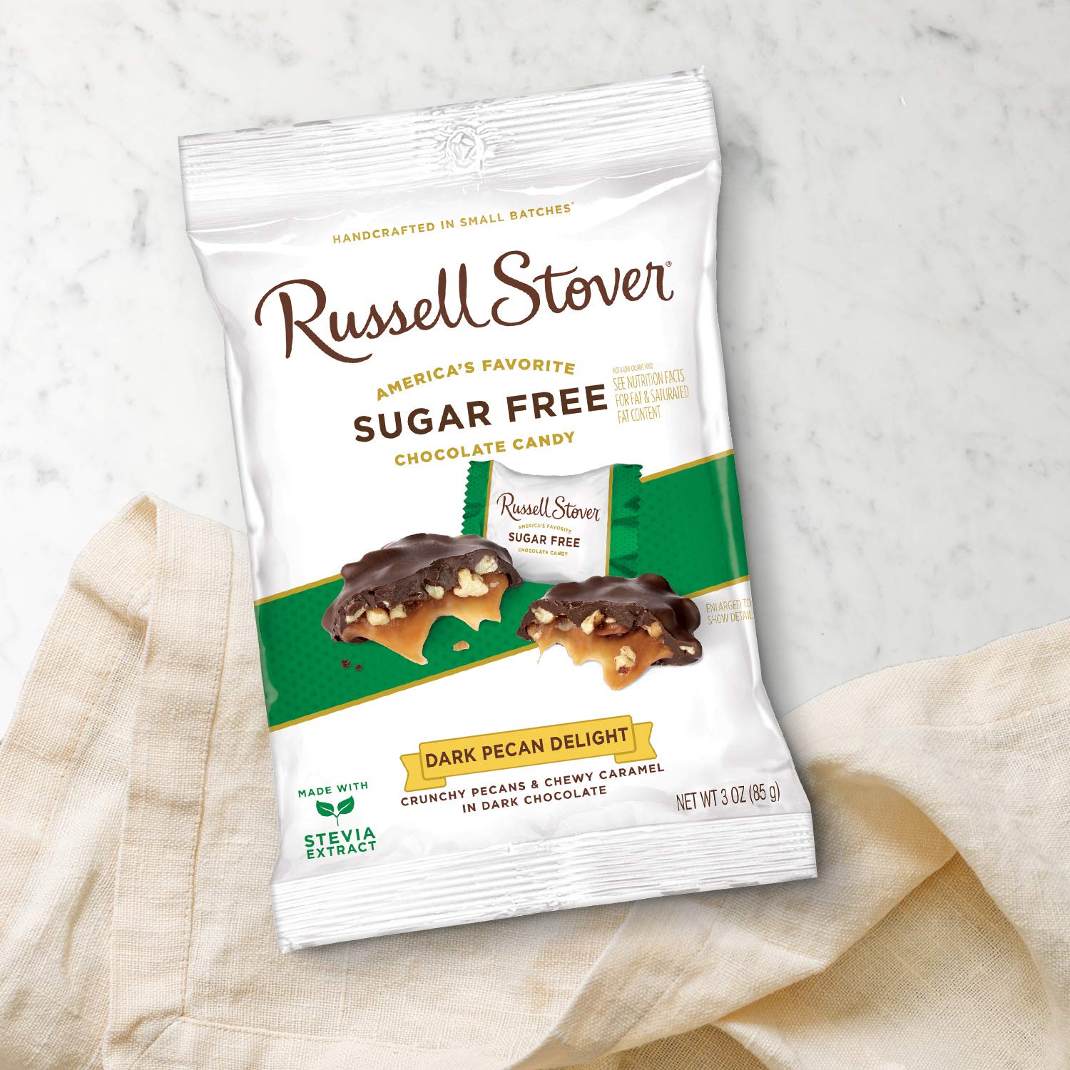 Russell Stover Sugar Free Dark Chocolate Medallions, 3 oz. Bag (270215)