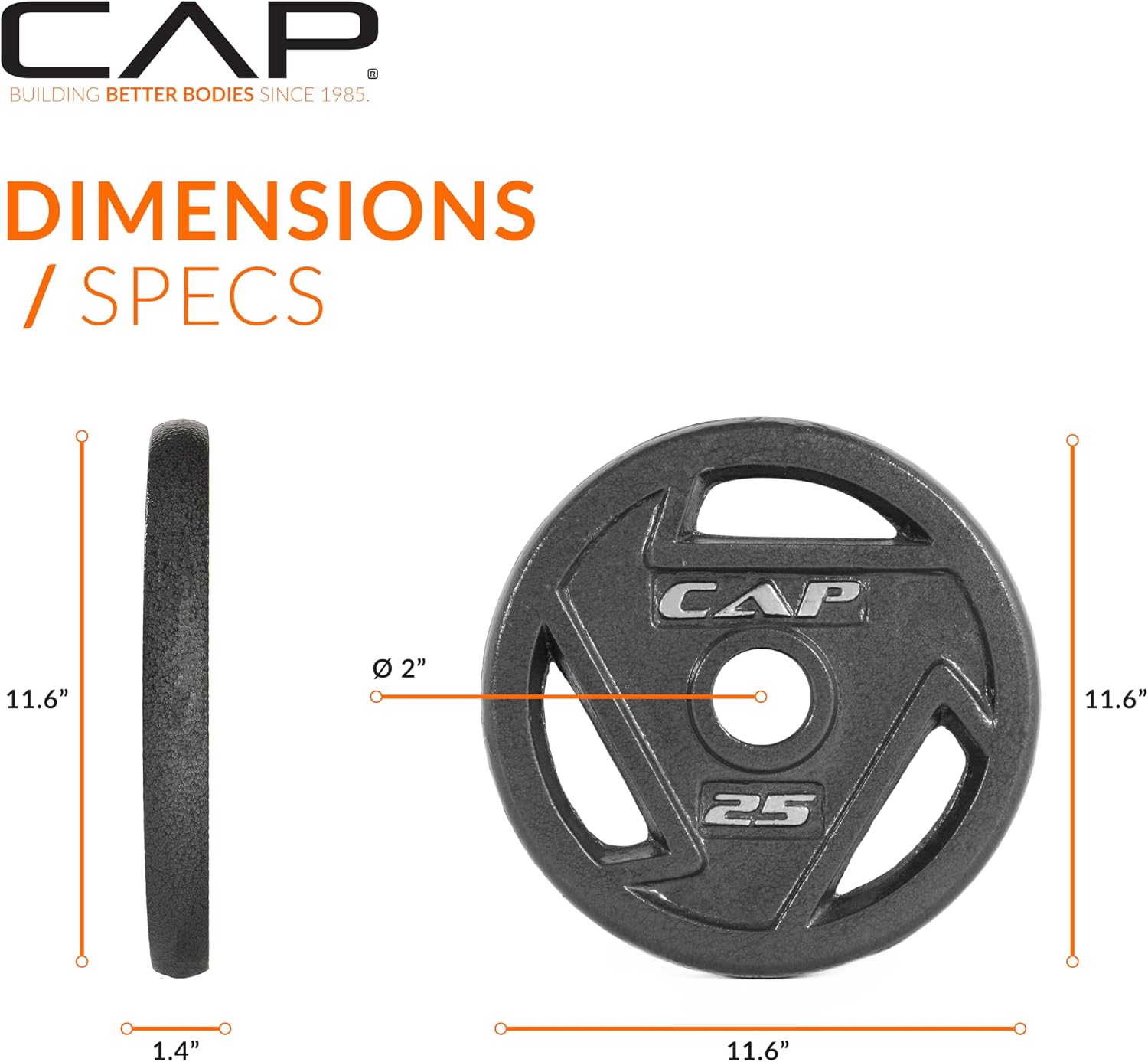 CAP Barbell 2-Inch Olympic Weight Plate | Multiple Options