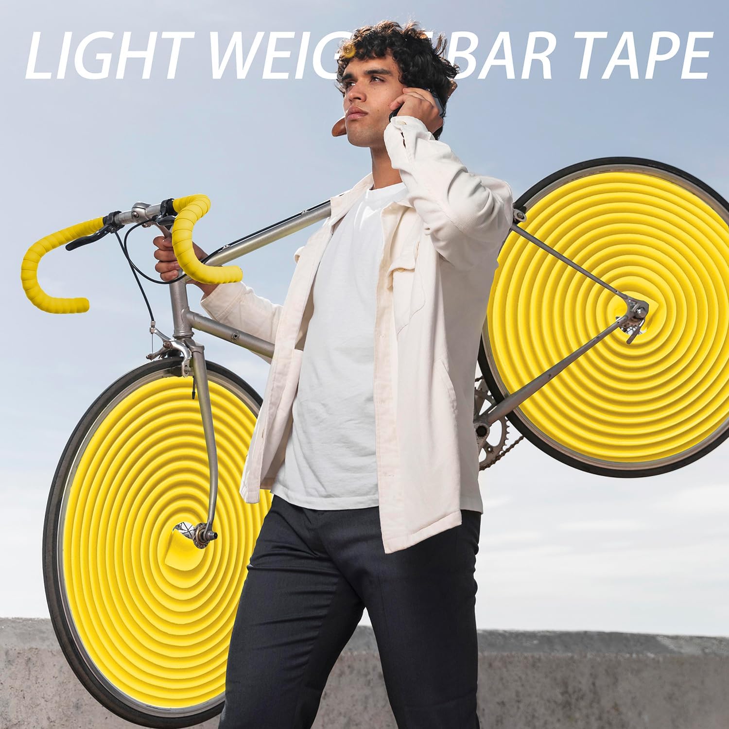 KINGOU EVA Road Bike Handlebar Tape Bicycle Bar Wraps - 2PCS Per Set