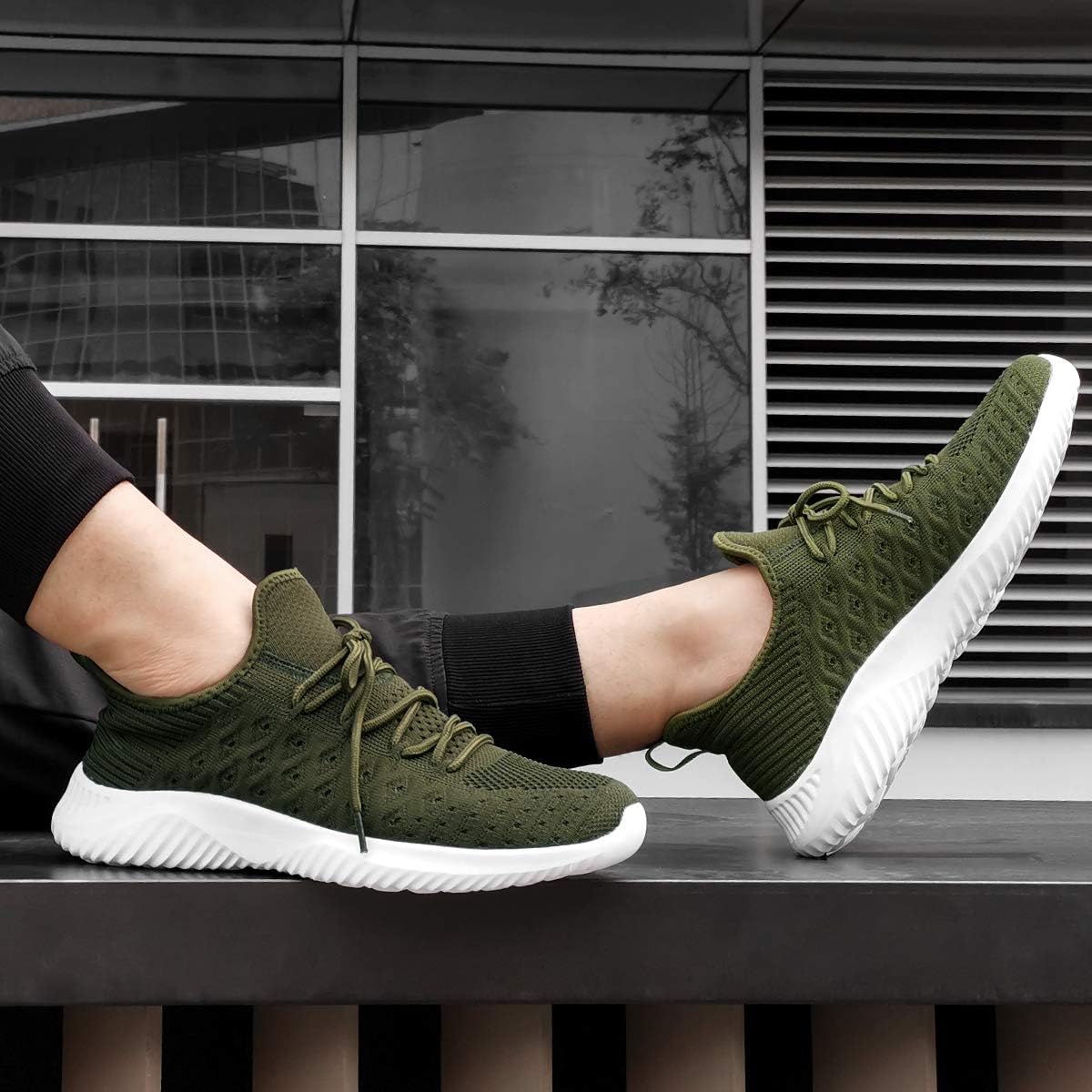 Feethit Mens Slip On Walking Shoes Mens Running Shoes Tennis Sneakers