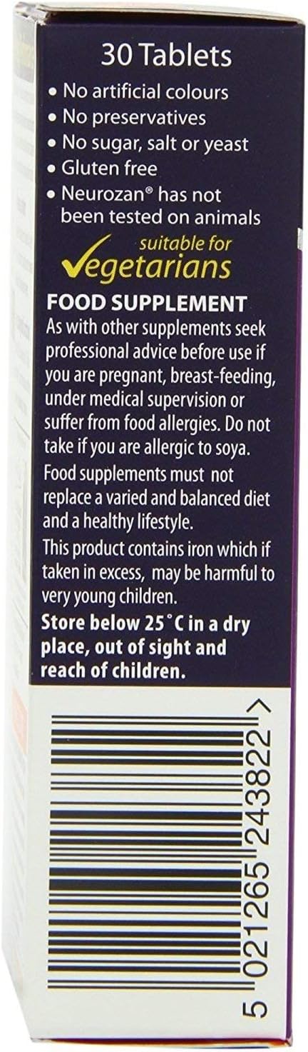 Vitabiotics Neurozan (30 Tablets) X 2 Twin Deal Pack 30Tabs | Vitabiotics Neurozan (30 Tablets)