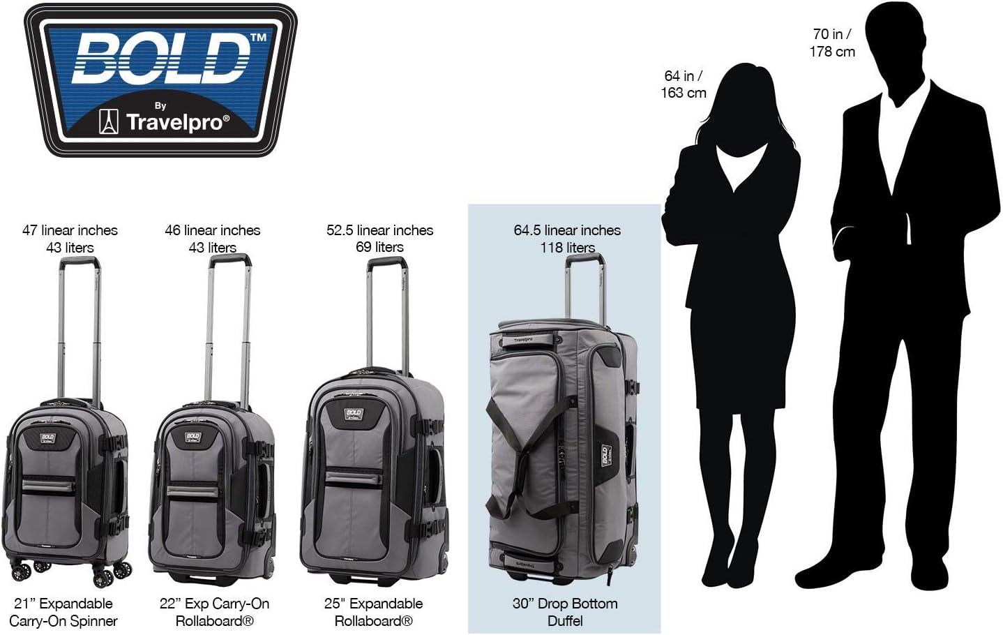 Travelpro Tpro Bold 2.0 30 Inch Drop Bottom Rolling Duffel