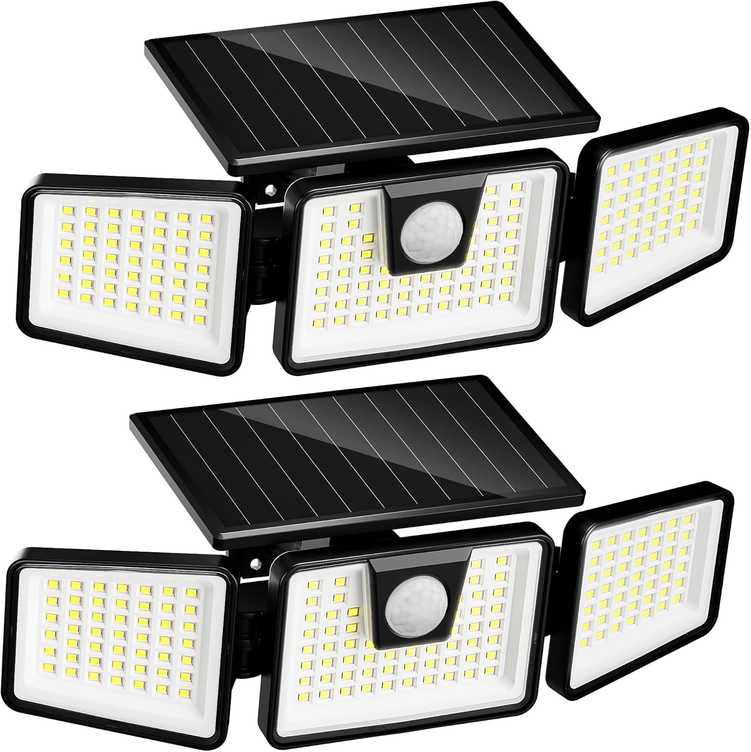 INCX Solar Lights Outdoor, 3000LM Motion Sensor Outdoor Lights, 2PCS, White