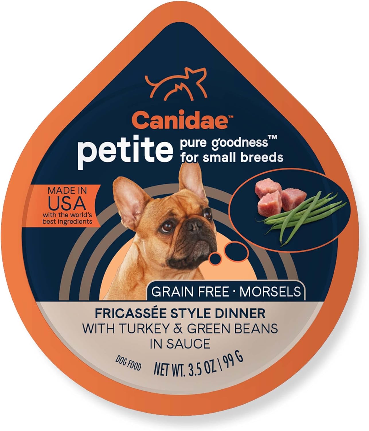 Canidae Pure Petite Premium Wet Dog Food for Small Breeds, Minced with Beef & Carrots, 3.5 oz, (Case of 12) Grain Free