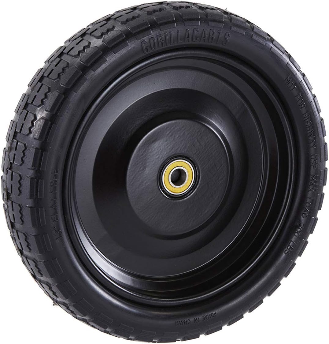 Gorilla Carts 10-Inch No-Flat Replacement Wheels, 4-Pack