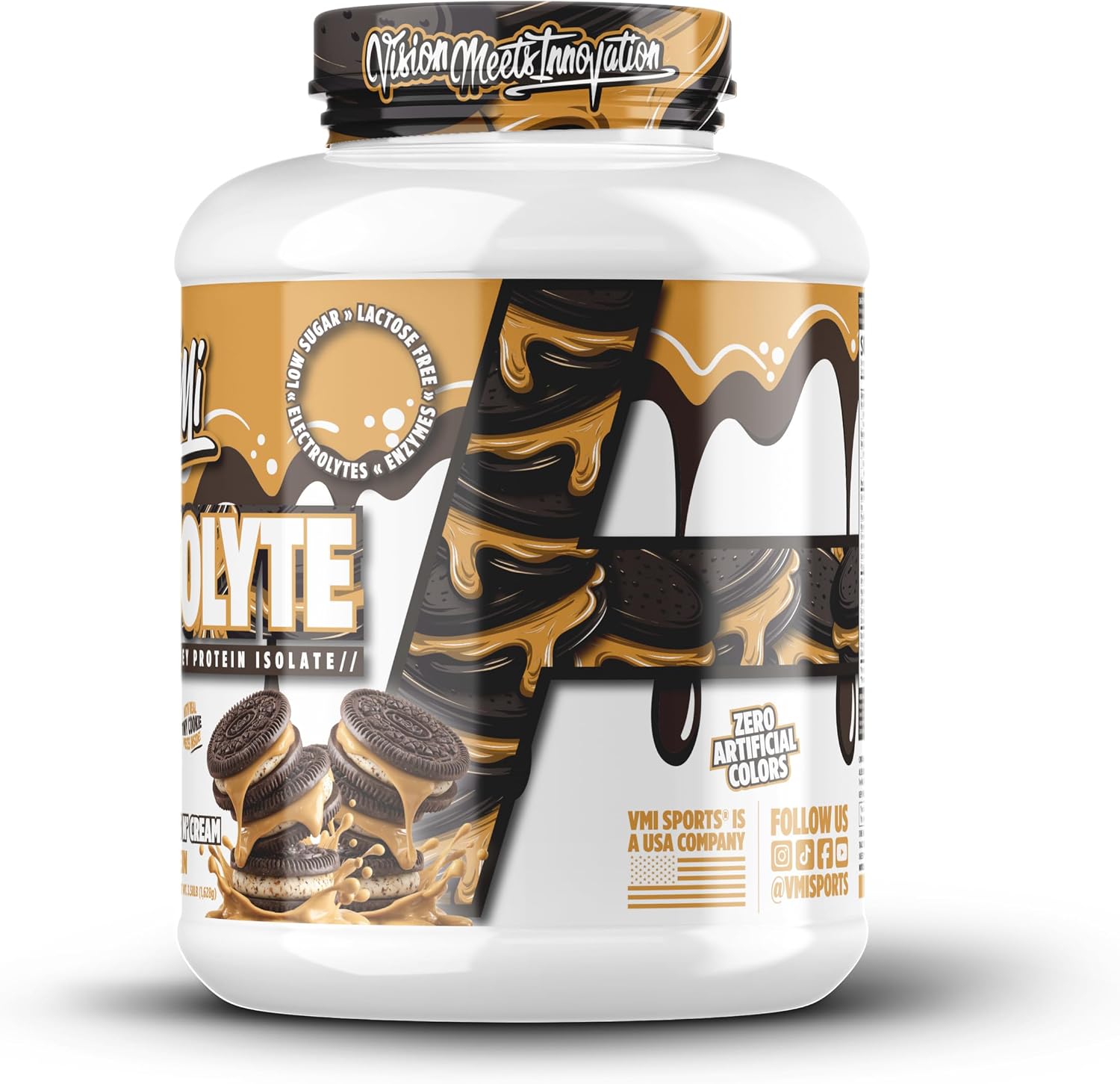 VMI Sports | ProtoLyte Whey Isolate Protein Powder | Low Calorie Whey for Weight Loss and Muscle Gain | Digestive Enzymes | Non-GMO (1.6 lb, Chocolate Fudge Cookie) | Premium whey isolate protein powder for smooth mixing in shakes smoothies and convenien…