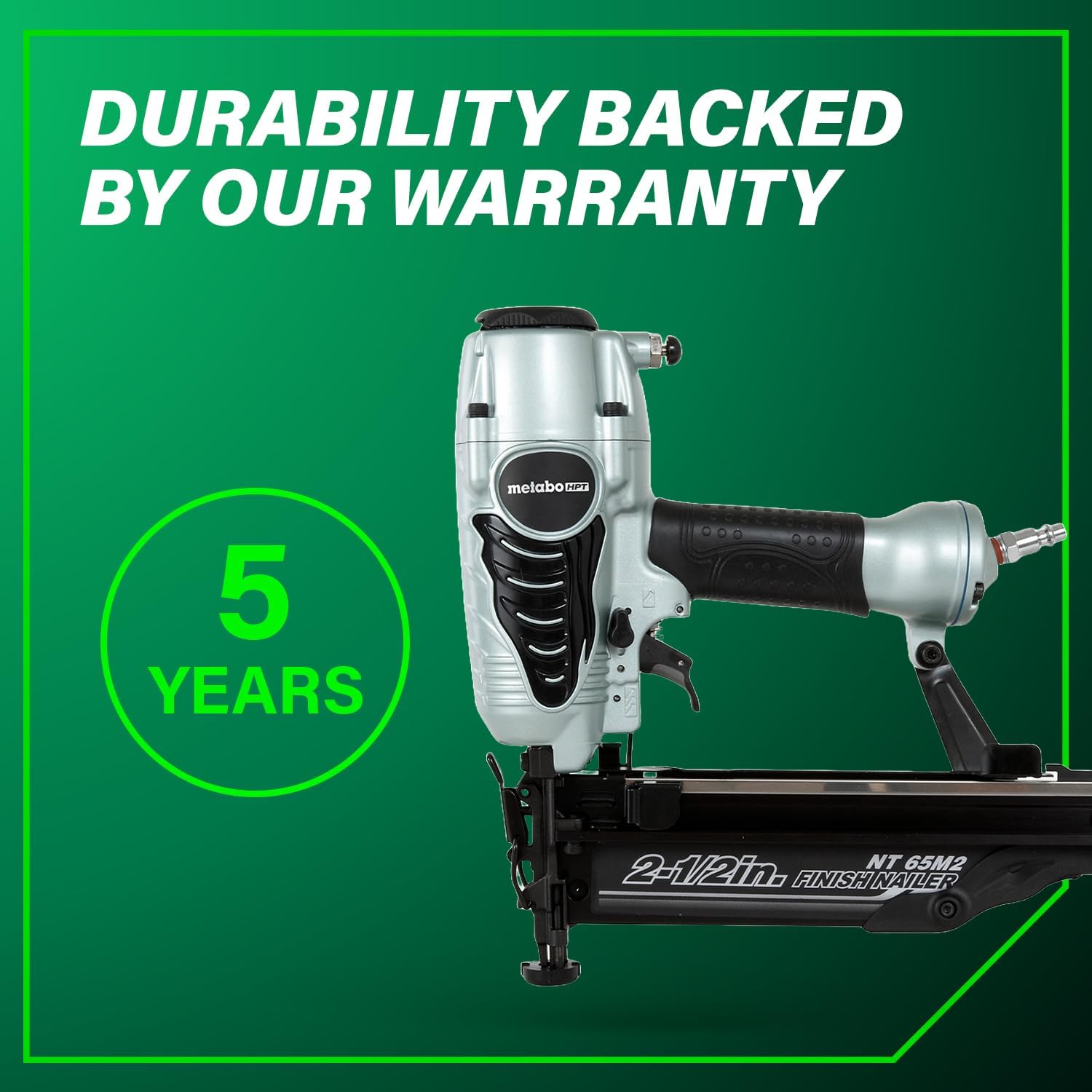 Metabo HPT 16 Gauge Finish Nailer, Lightweight 1-2.5in, NT65M2S