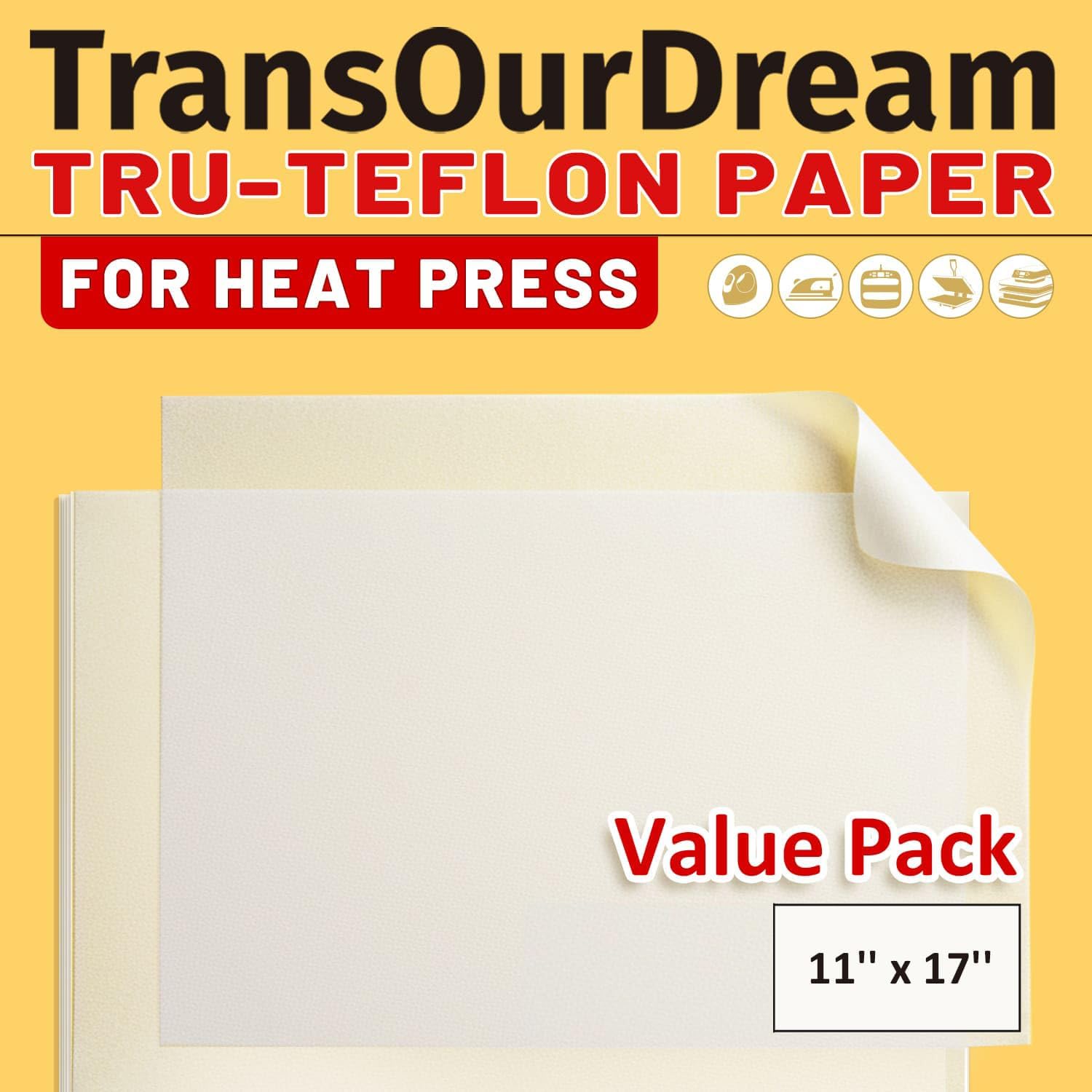 TransOurDream Heat Transfer Paper for T Shirts (20 Sheets