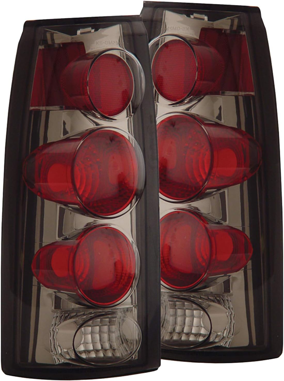 ANZO USA 211154 Dark Smoke 3D Style Taillight for Chevrolet GM Truck - (Sold in Pairs)