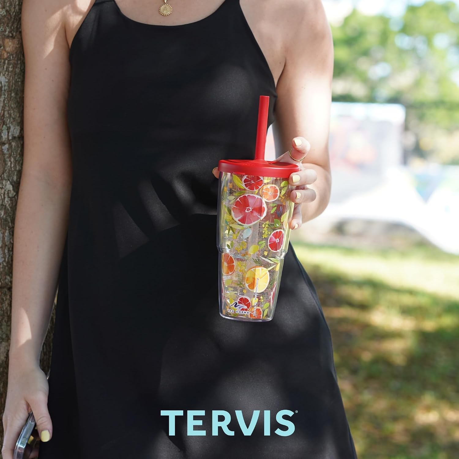 Tervis Christmas Holiday Ornaments Made in USA Double Walled Insulated Tumbler Travel Cup Keeps Drinks Cold & Hot, 24oz, Classic