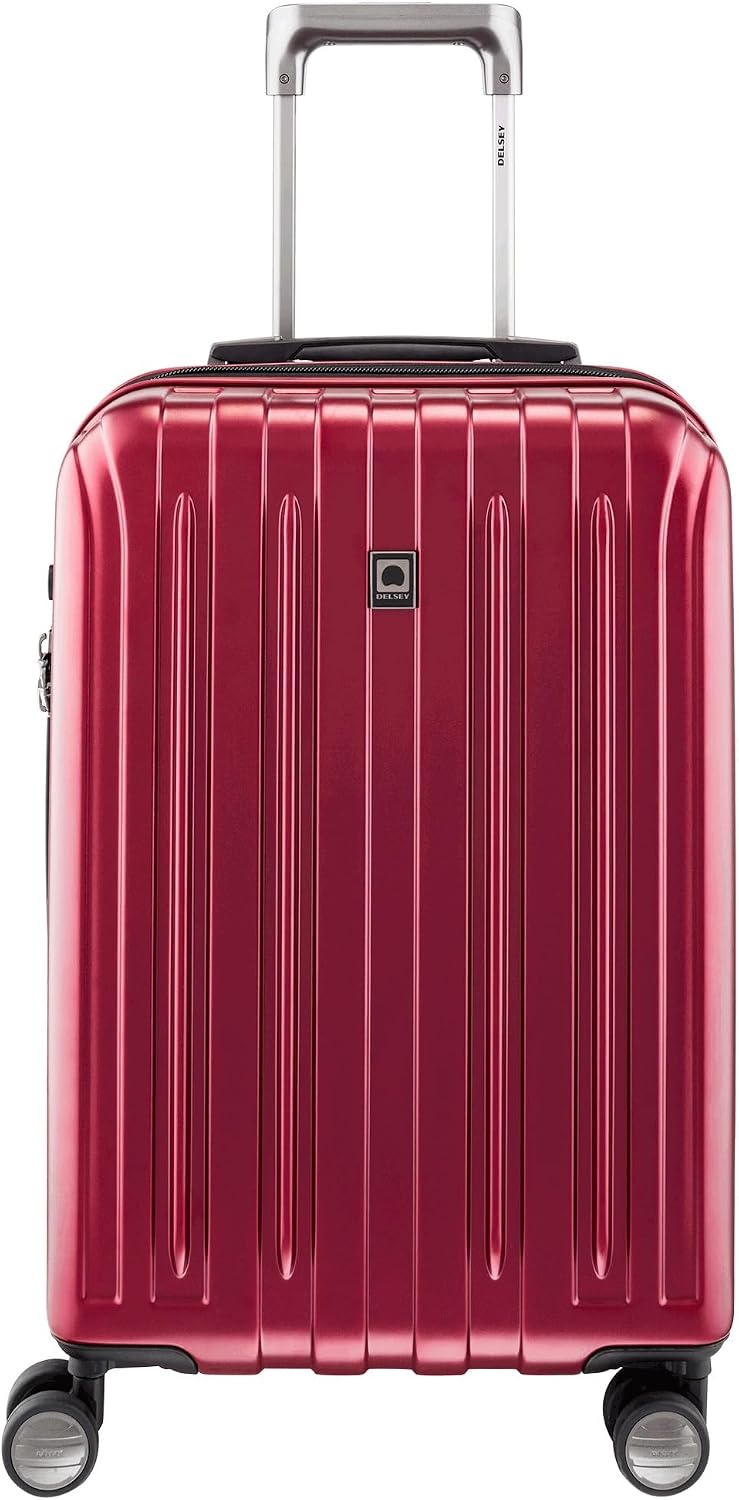 DELSEY PARIS Titanium Hardside Expandable Luggage with Spinner Wheels Carry-On Luggage, Graphite, Carry-On 19 Inch