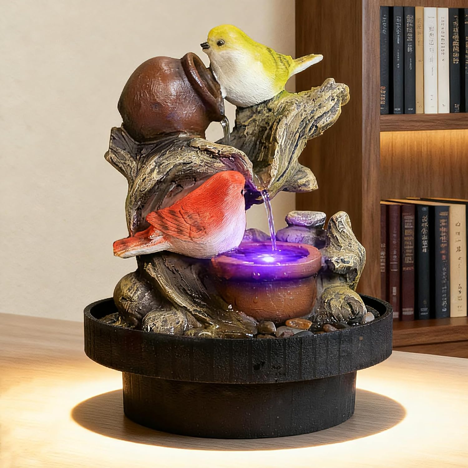 Resin LED Indoor Water Fountains | Office, Home Relocation Gifts