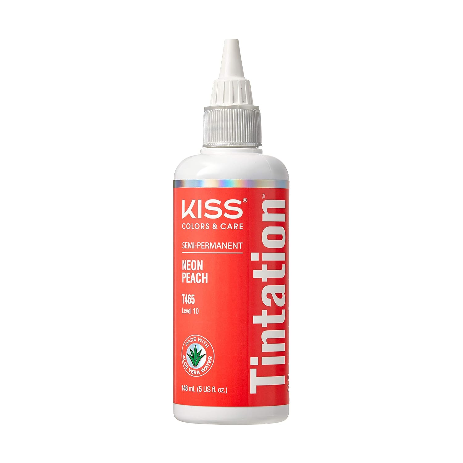 Red by Kiss Tintation Semi-Permanent Hair Color, Aloe Vera Water Based, Argan Oil, Olive Oil, Collagen & Keratin, Long-Lasting Color Dye (Honey Brown, 5 Fl Oz)