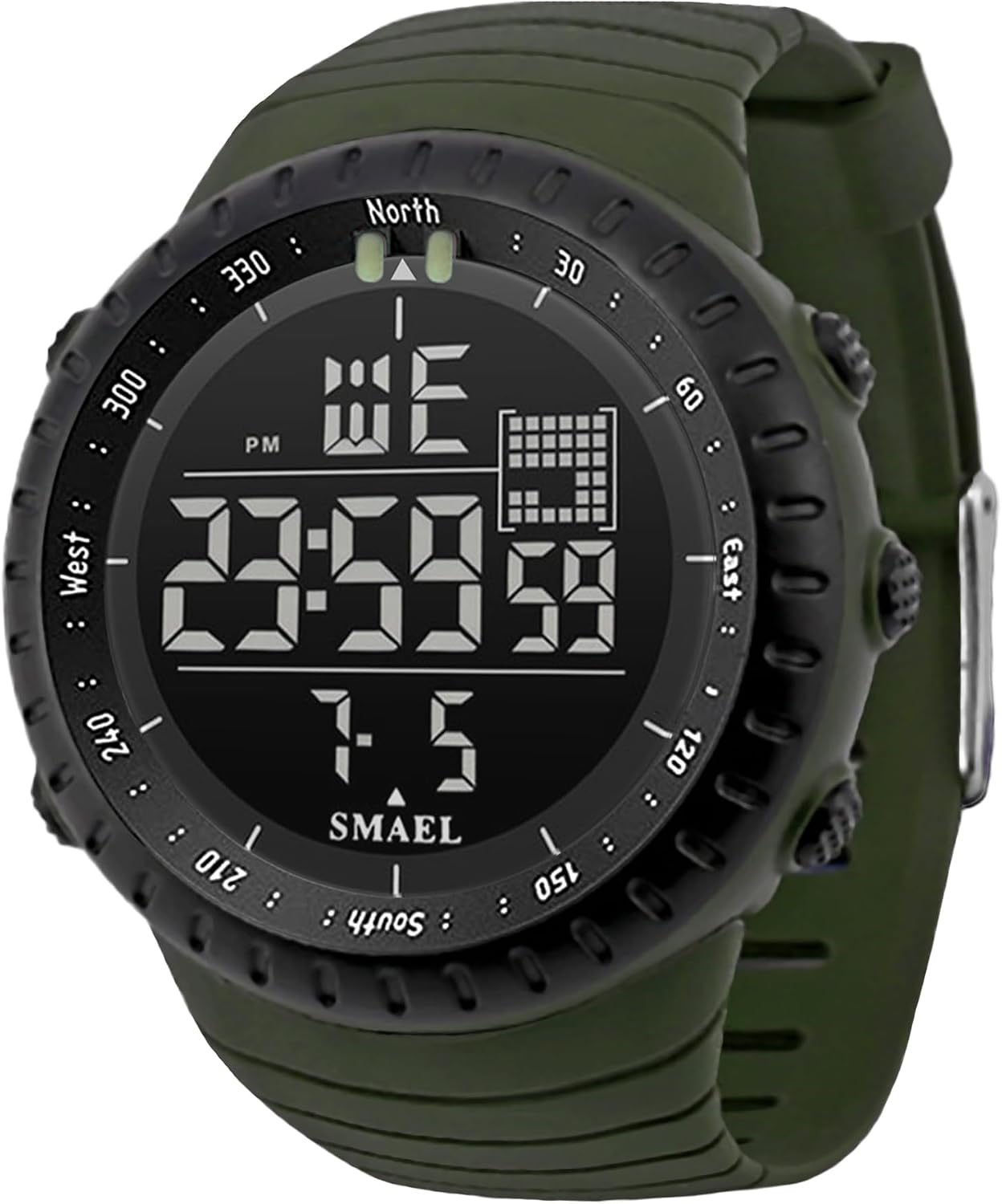 L LAVAREDO Mens Digital Watch Sports Military Watches Waterproof Outdoor Chronograph Wrist Watches for Men with LED Back Ligh/Alarm/Date