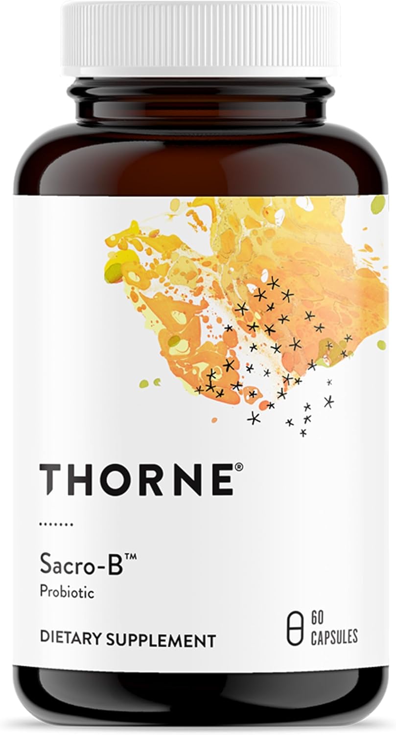 THORNE - Sacro-B - Saccharomyces boulardii - Shelf Stable Probiotic - Gut Health Supplement to Support Immune Function in the Gut - Occasional