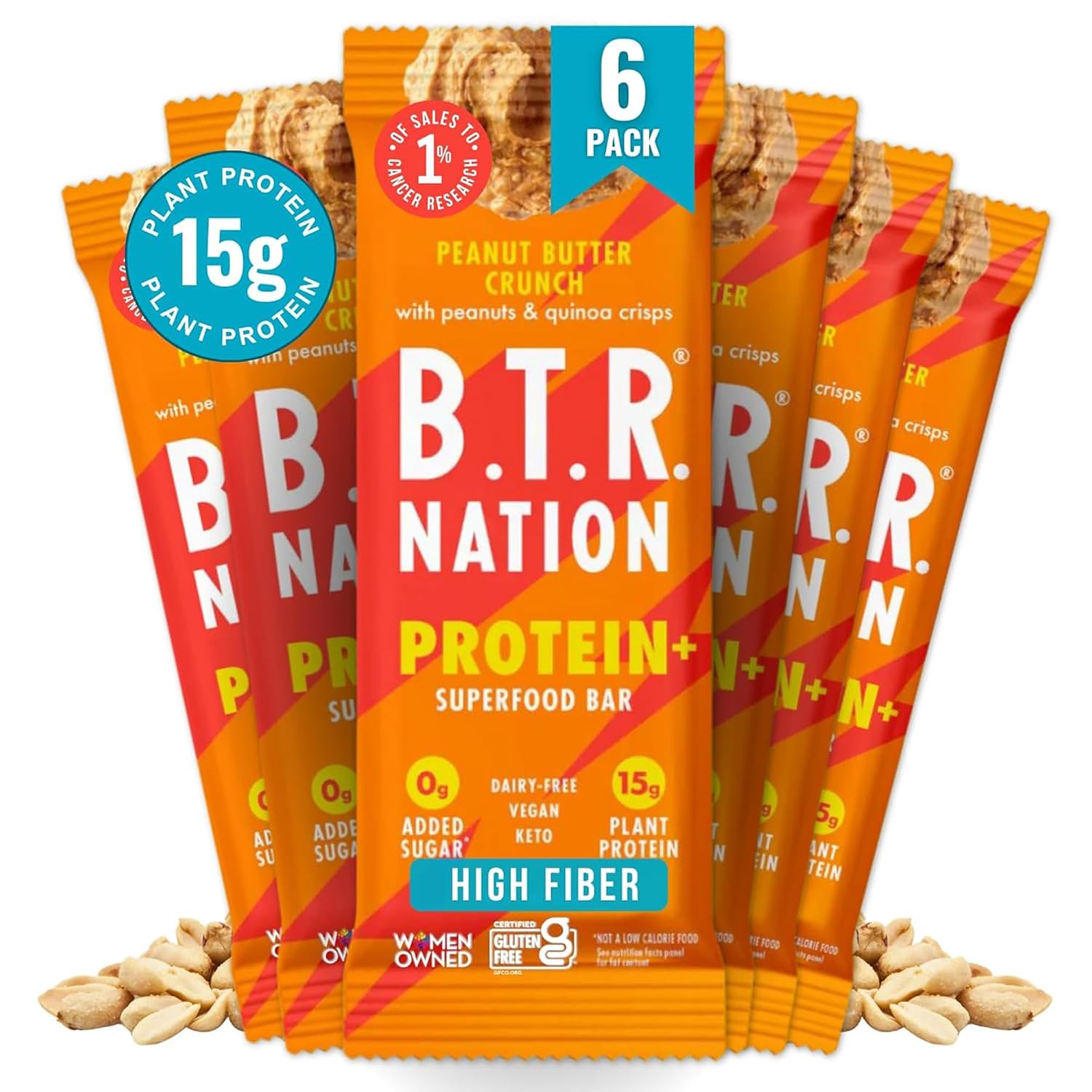 B.T.R Nation - Superfood Protein Bar Dark Chocolate - Vegan - 12 Bars