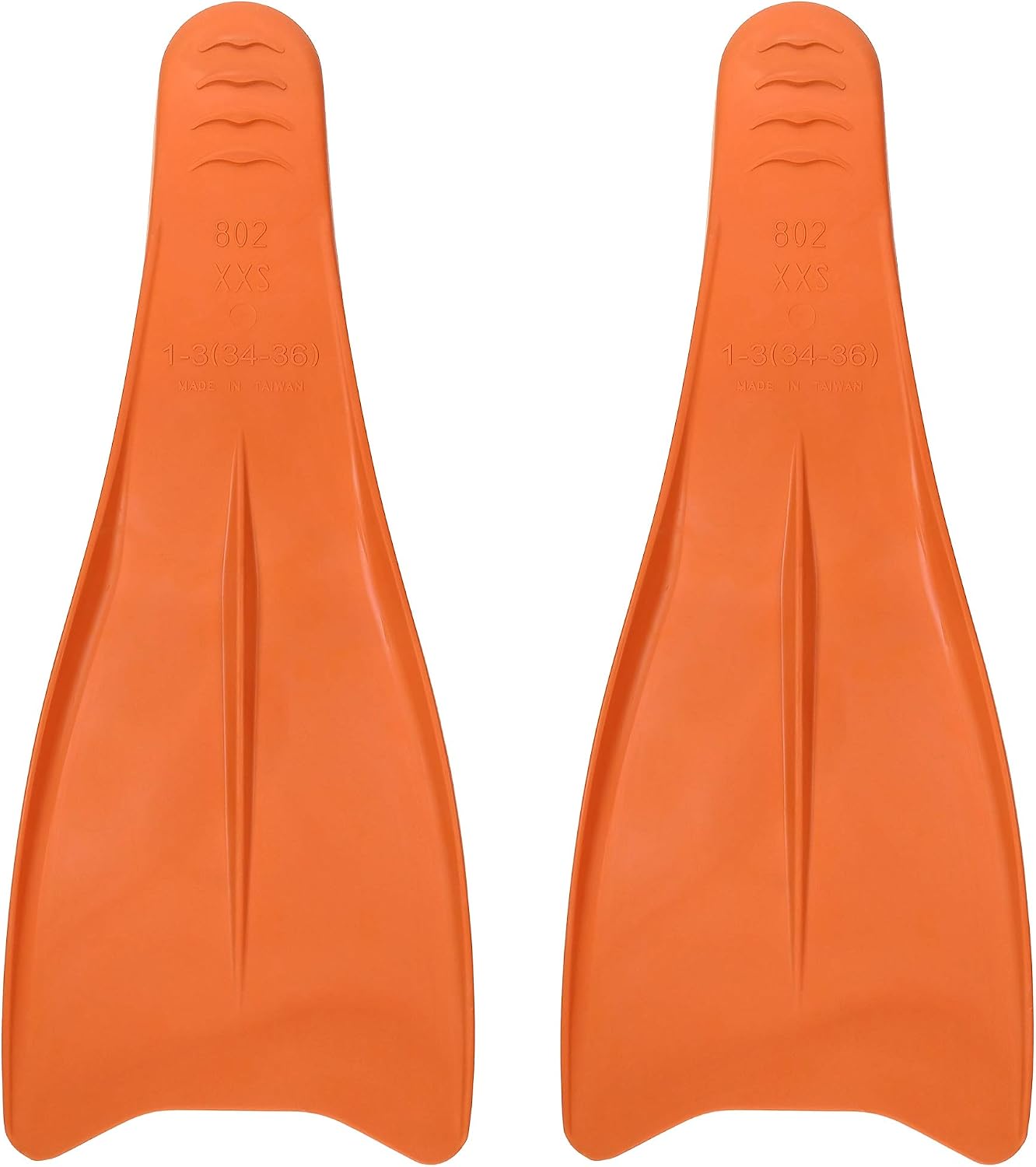 Flow Premium Rubber Long Fins for Swim and Lap Training - Youth Sizes for Kids, Young Men, and Women