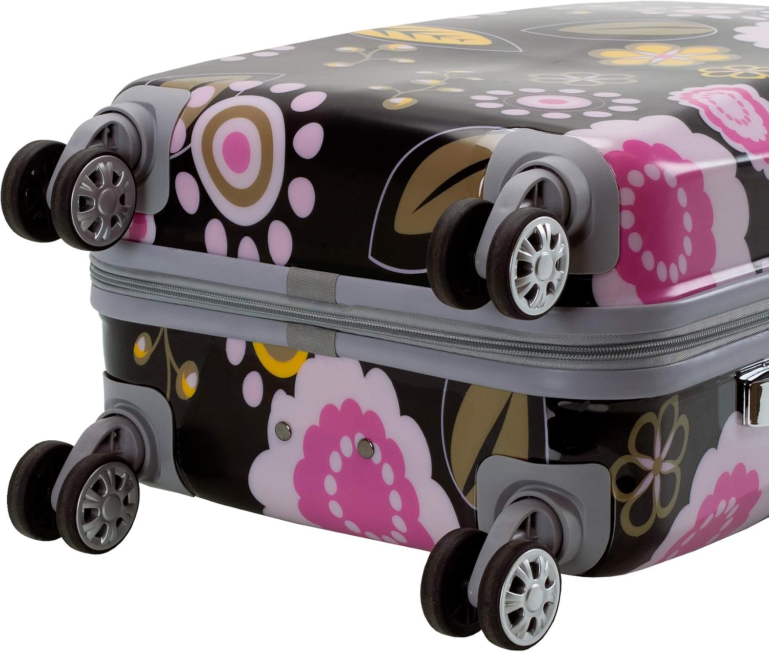 Rockland Vision Hardside 3 Piece Spinner Wheel Luggage Set, (20"/24"/28"), Love