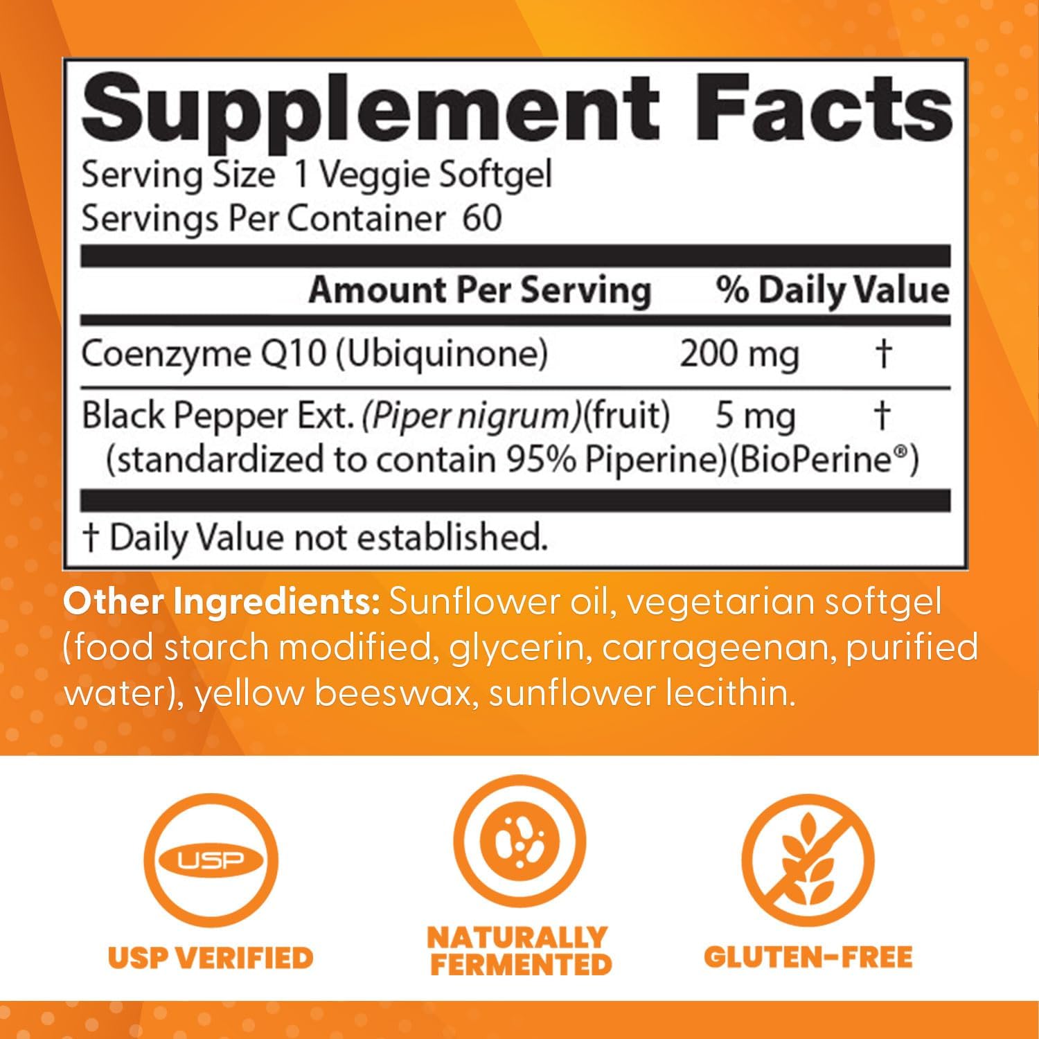 Doctor's Best High Absorption CoQ10 200mg with BioPerine Supplement - Coenzyme Q10 Softgels for Heart Health & Antioxidant Support