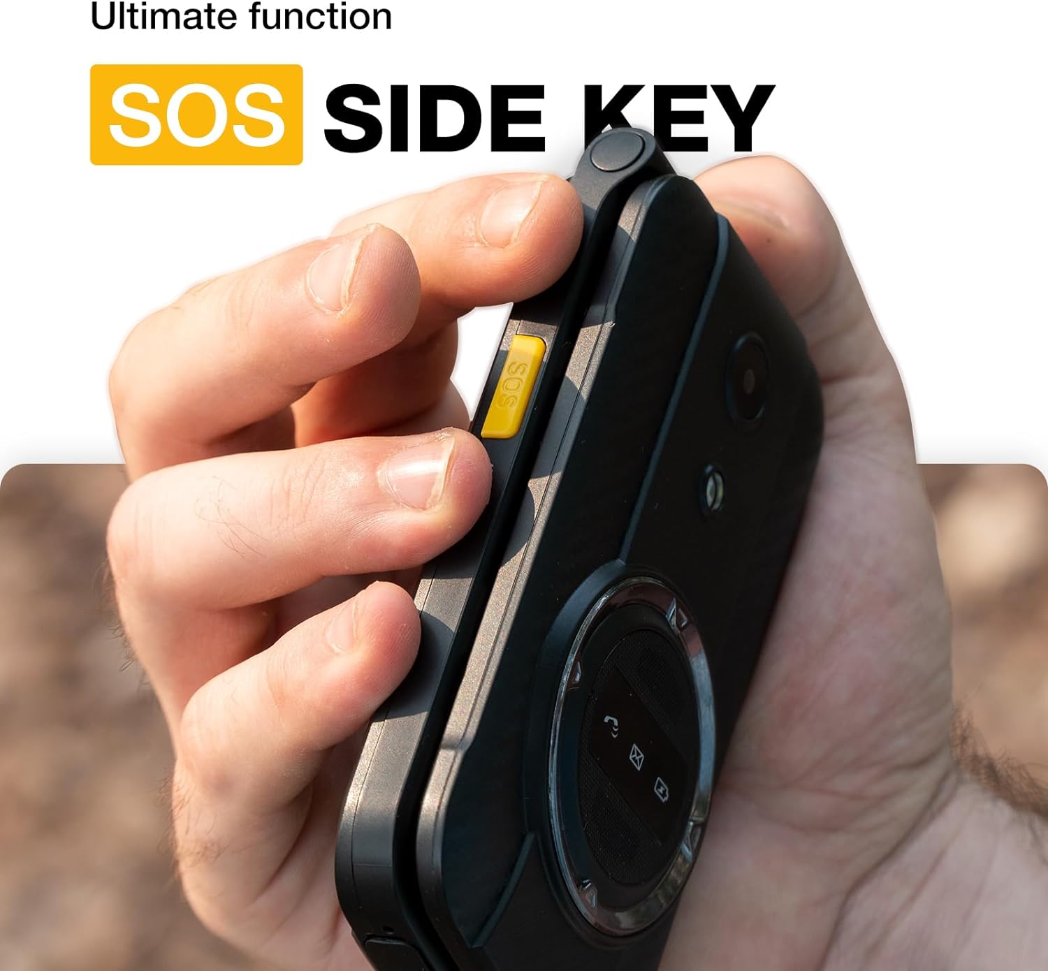 AGM M8 Rugged Basic Flip Phone, 4G Feature Cell Phone, Simple Mobile Phones, Waterproof | Drop-Proof, SOS Side Key, Speed Dial, 104dB Powerful Speaker