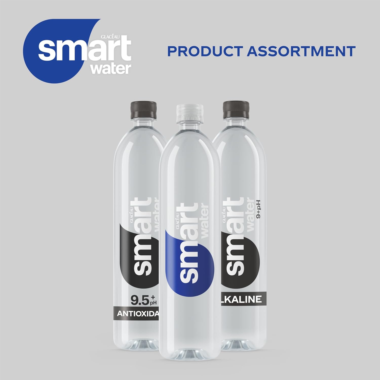 smartwater Vapor Distilled Water Bottles, 33.8 fl oz, 6 Pack