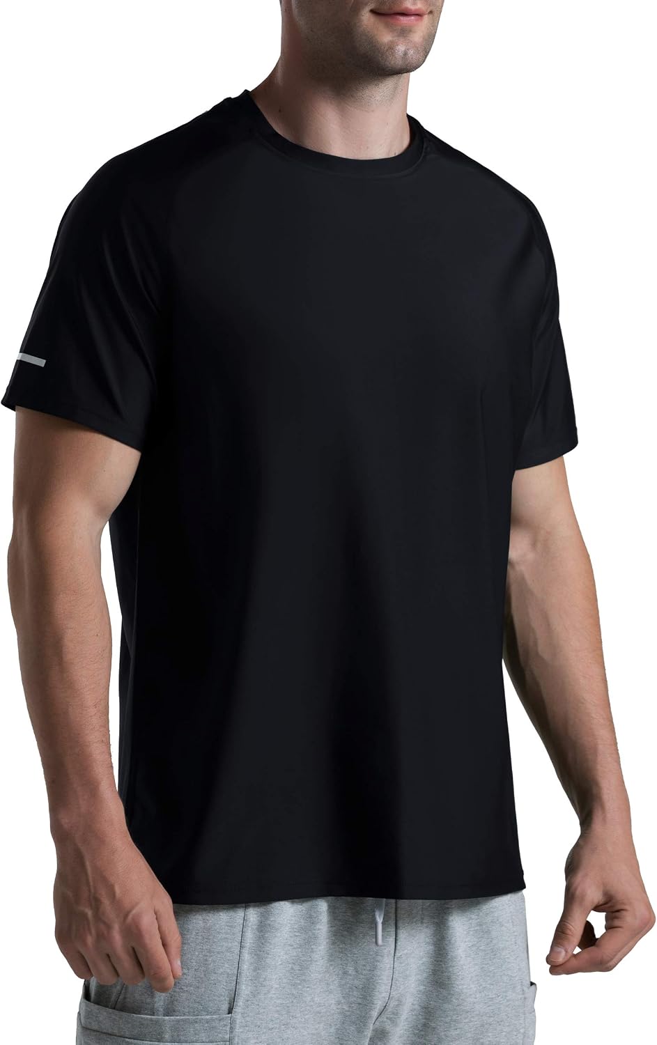THE GYM PEOPLE Men's Cooling Running Shirts Ice Silk UPF 50+ Workout Tshirt