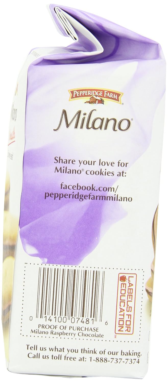 Pepperidge Farm Milano Cookies, Dark Chocolate, 20 Packs Tub, 2 Cookies Per Pack