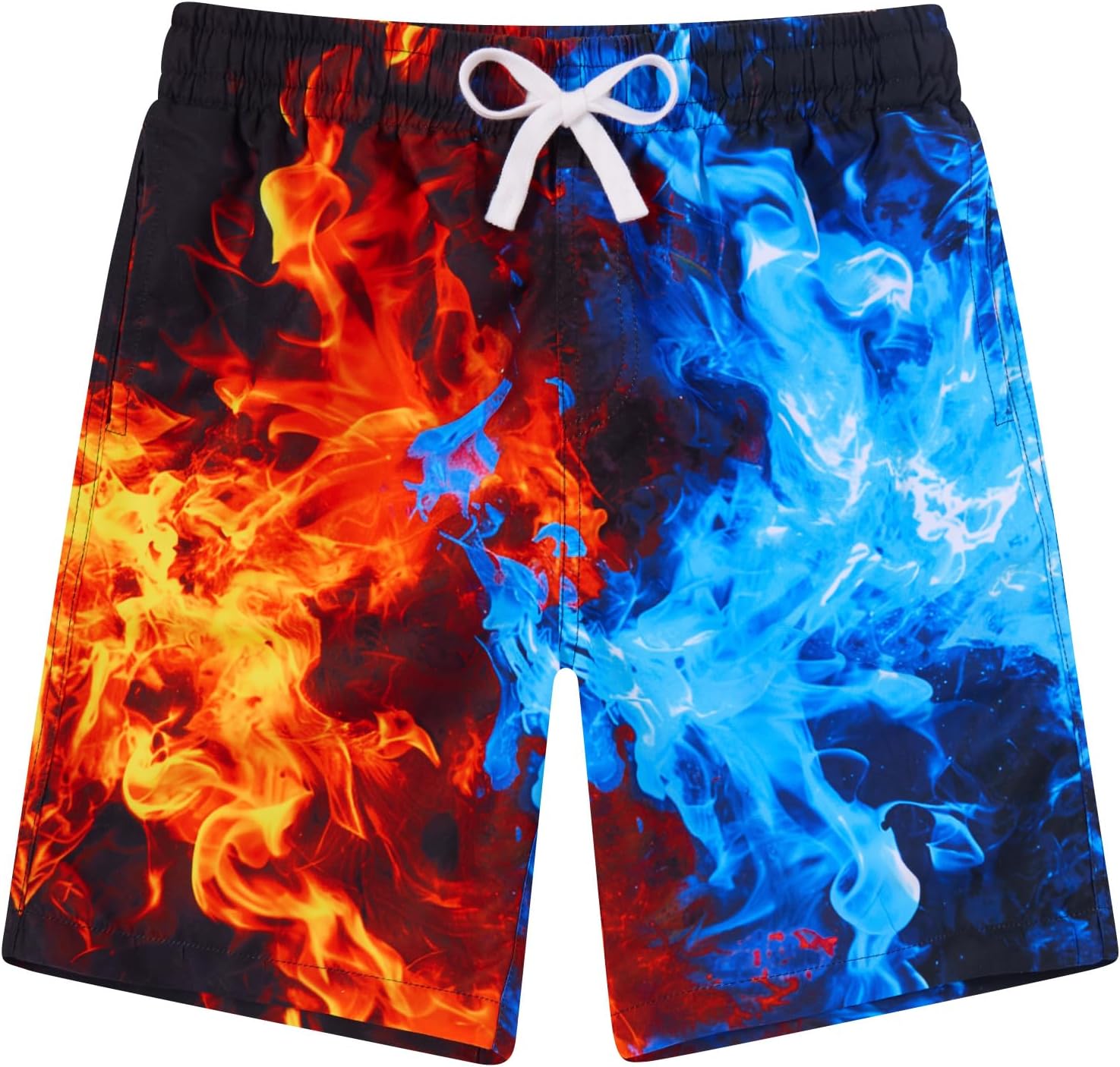 BFUSTYLE Boys Swim Trunks Mesh Lining Kids Bathing Suit 5-14 Years Shorts