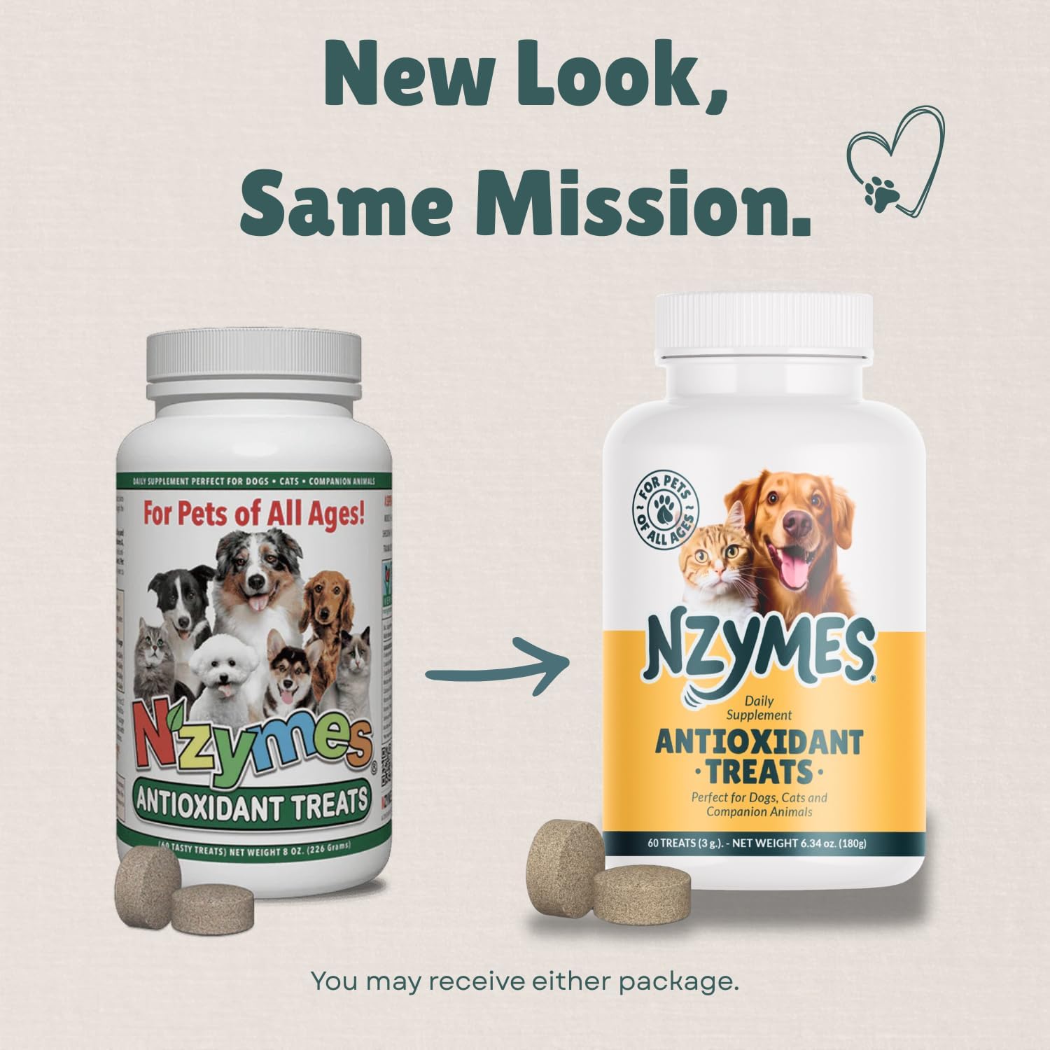 Antioxidant Treats - for Dogs Joints, HIPS, Paralysis, Skin, Coat, Hair Loss, Aging, Digestion, Neurological, Seizures - 60 Treats - Made in The USA