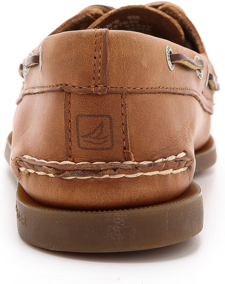Sperry Men's Authentic Original 2-Eye Leather Boat Shoe, Sahara, 10.5