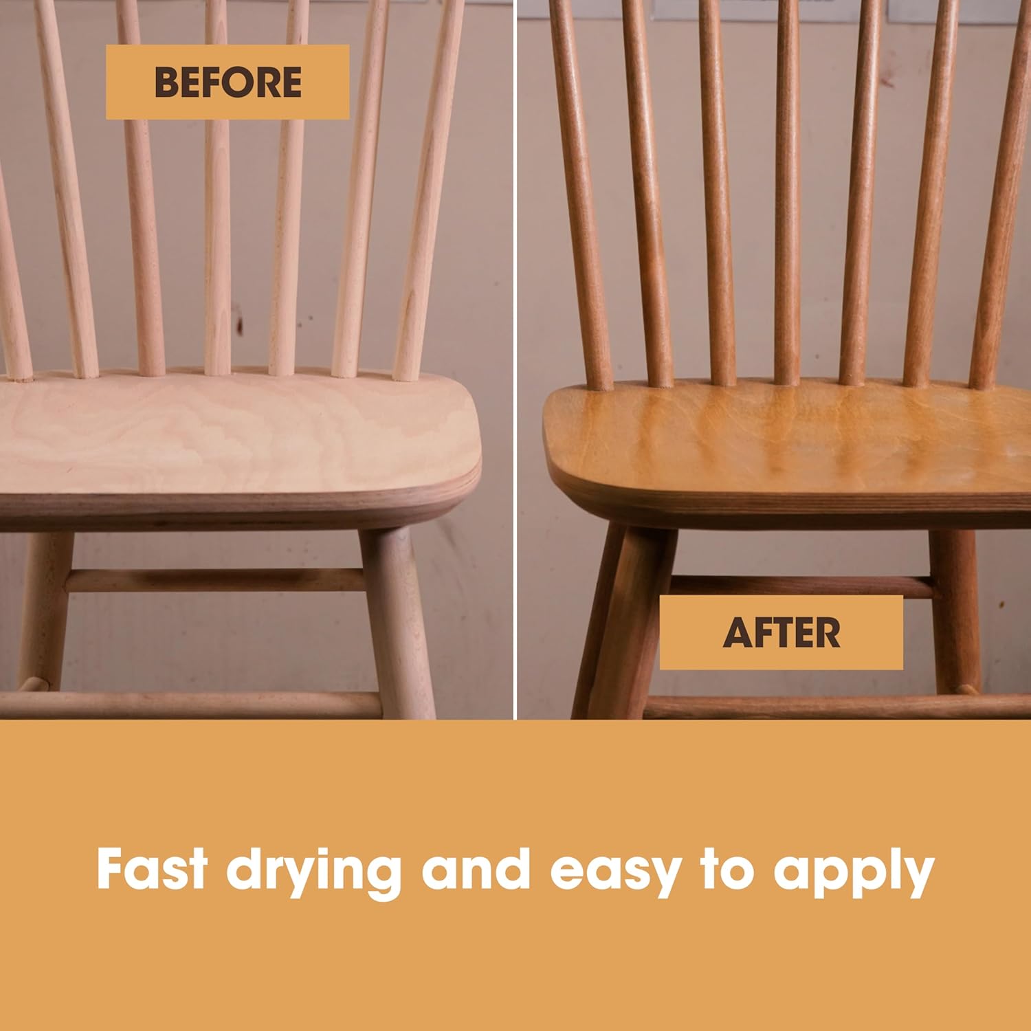 Furniture Clinic Wood Stain | Dark Oak | Water Based | Fast Drying, Low Odor