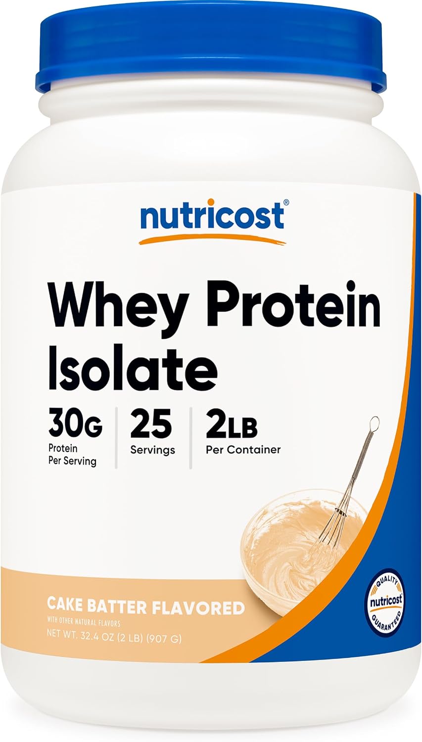 Nutricost Whey Protein Isolate Powder (Vanilla) 2LBS