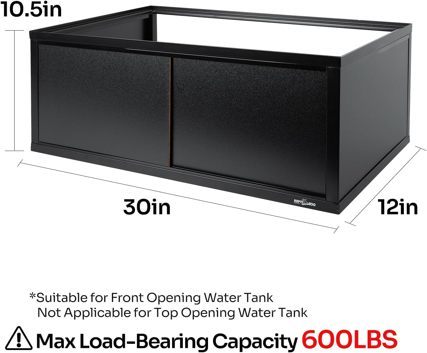 REPTI ZOO 85 Gallon Large Reptile Tank, Wide & Tall Tempered Glass Large Reptile Terrarium 47.2" x 17.7"x 23.6" for Tortoise Snake