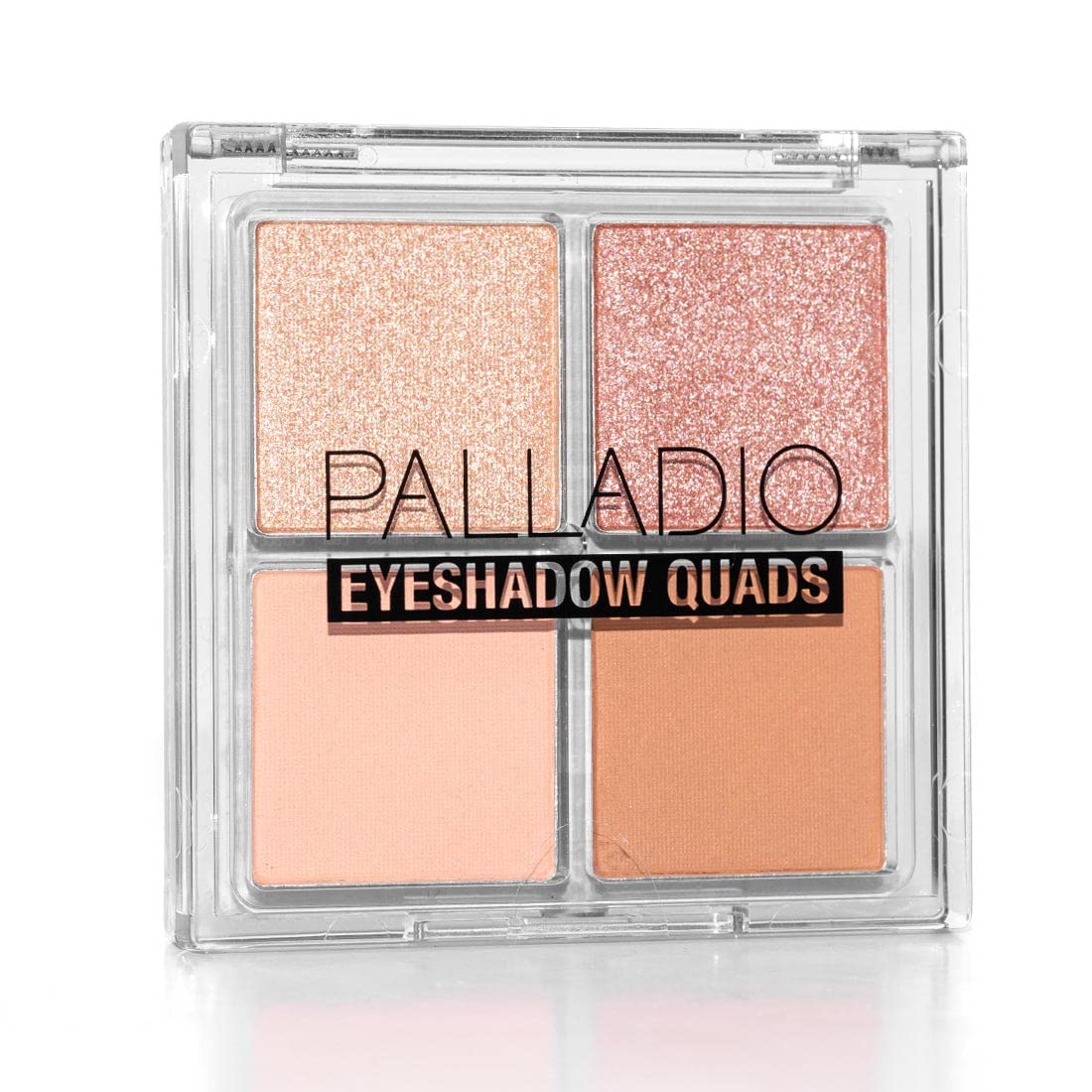 Palladio Eyeshadow Quads, Velvety Pigmented Blendable Matte, Metallic and Shimmer Finishes, Creamy Formula, Four Way Quad Eye Shadow Palette, Talc-Free (Ballerina)