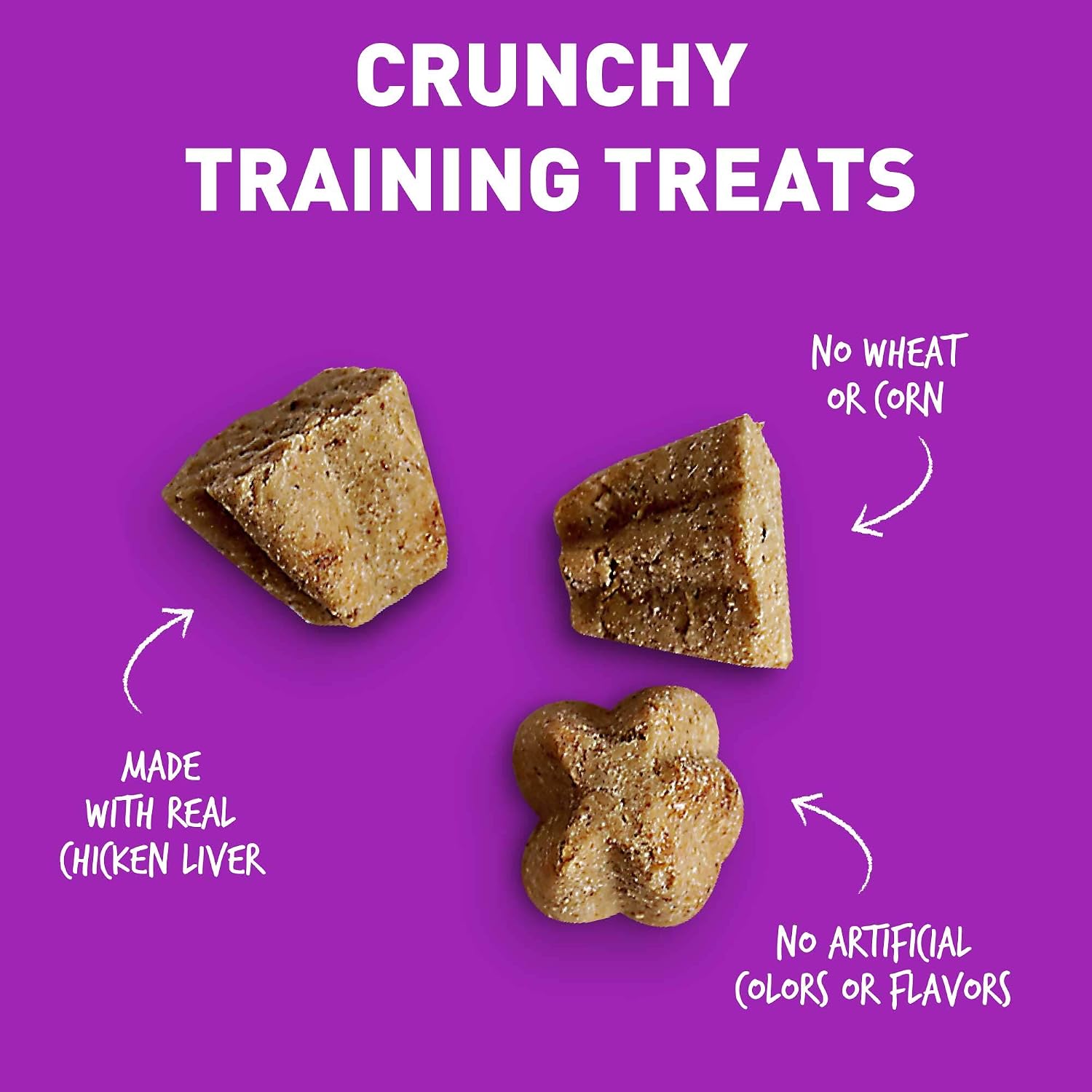 Cloud Star Tricky Trainers Crunchy, Low Calorie Training Dog Treat, Made in the USA, Wheat & Corn Free