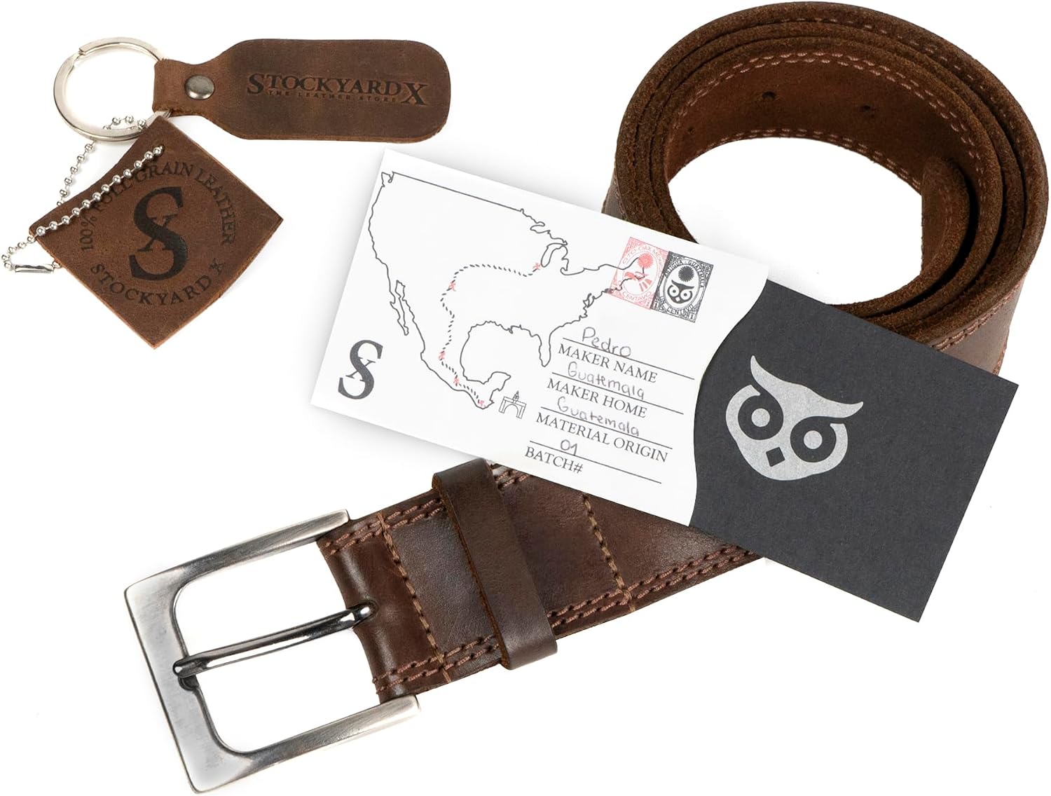 Hide & Drink Rugged Full Grain Leather Belt - Durable Men's Belt for Jeans, Western, Casual & Dress, Mens Belts for Men
