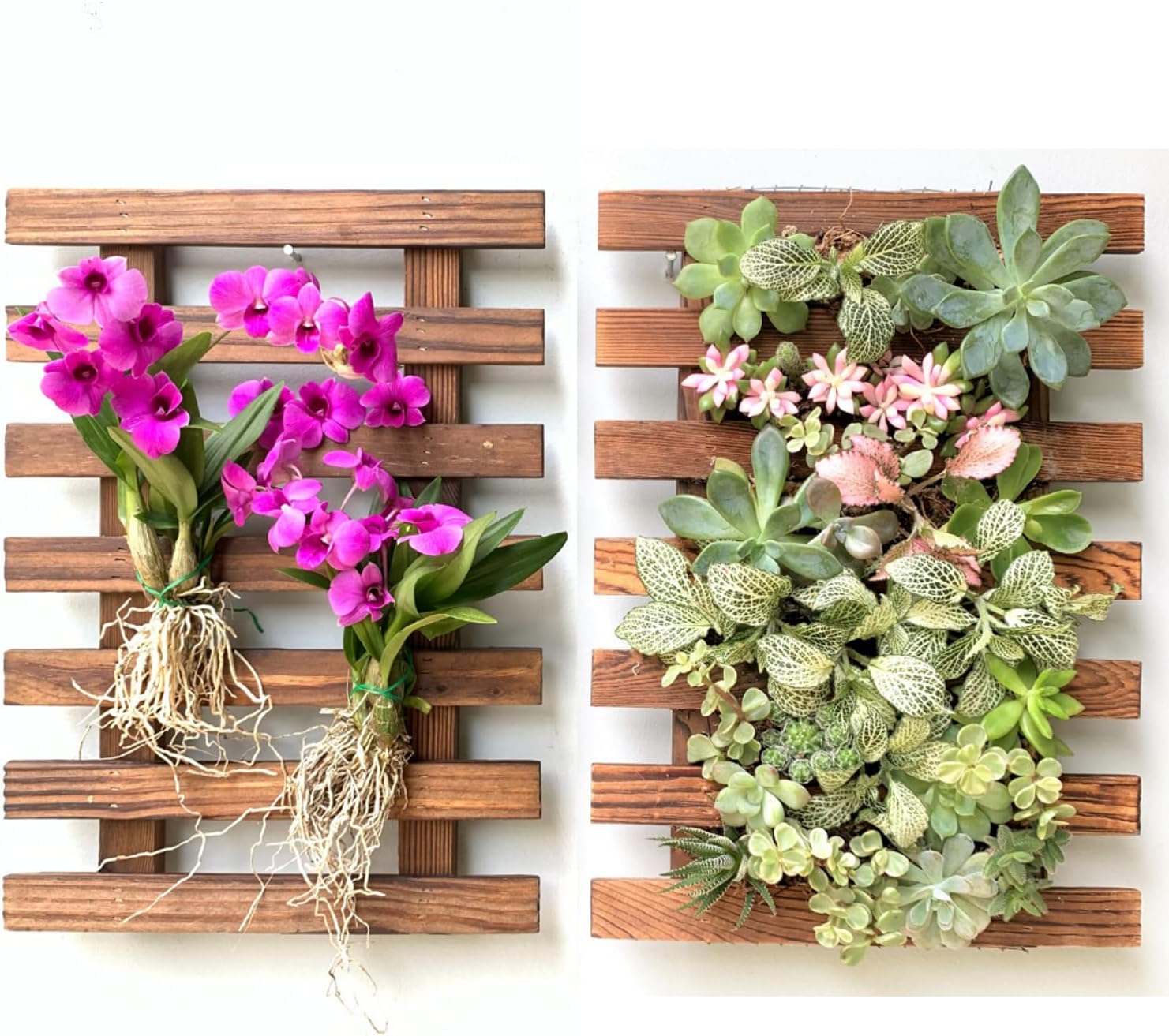 ShopLaLa Wall Planter (60cm, 2 Pack) Hanging Planters for Indoor Plants