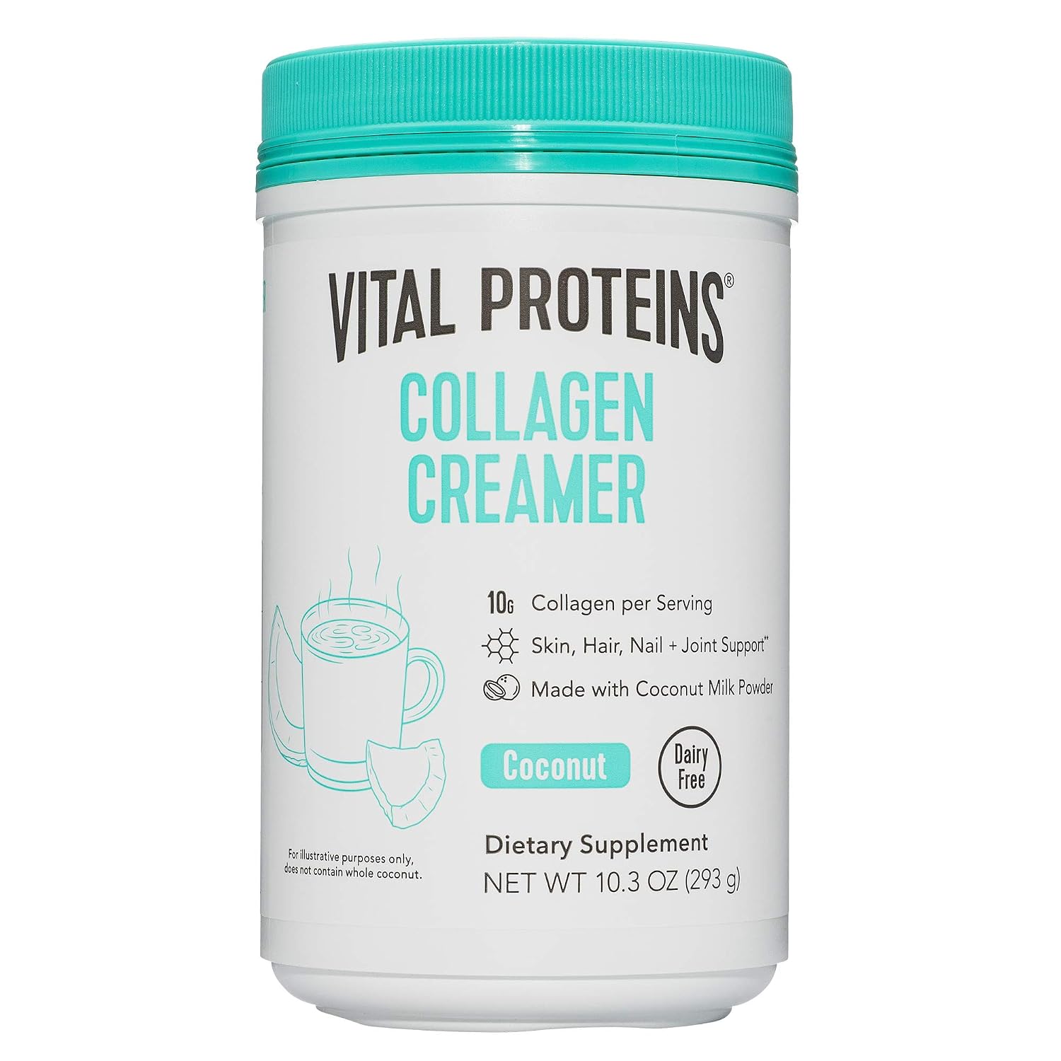 Vital Proteins Collagen Peptides Powder, Vanilla, 10.6oz | Collagen Coffee Creamer, Supports Hair Skin & Nails, Vanilla Flavor, Daily Coffee Add-In, 12 Servings